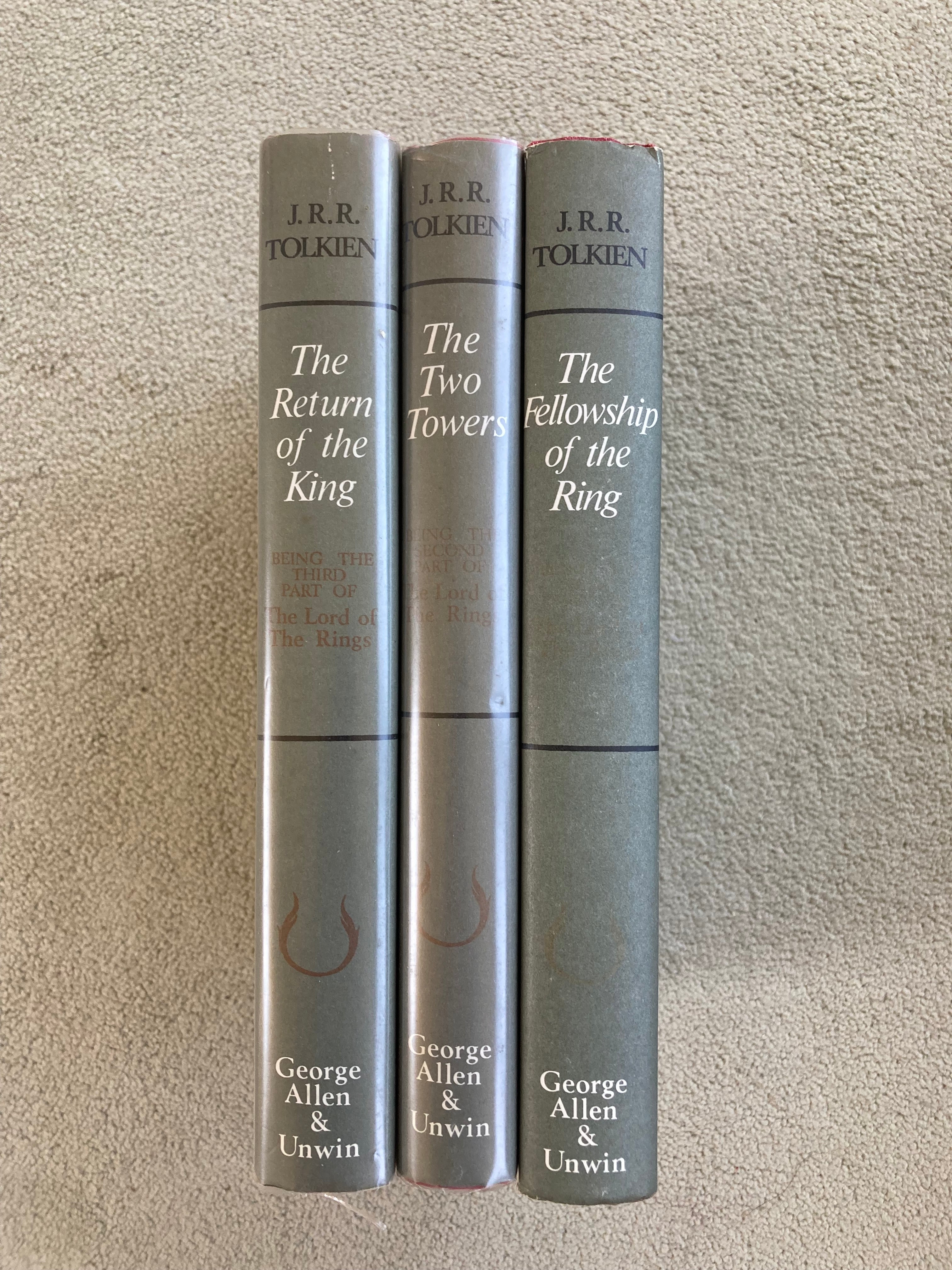 Lord of the Rings Three Book Collection J R R Tolkien George Allen & Unwin Second Edition Fifth/Sixth Impression 1970/1971