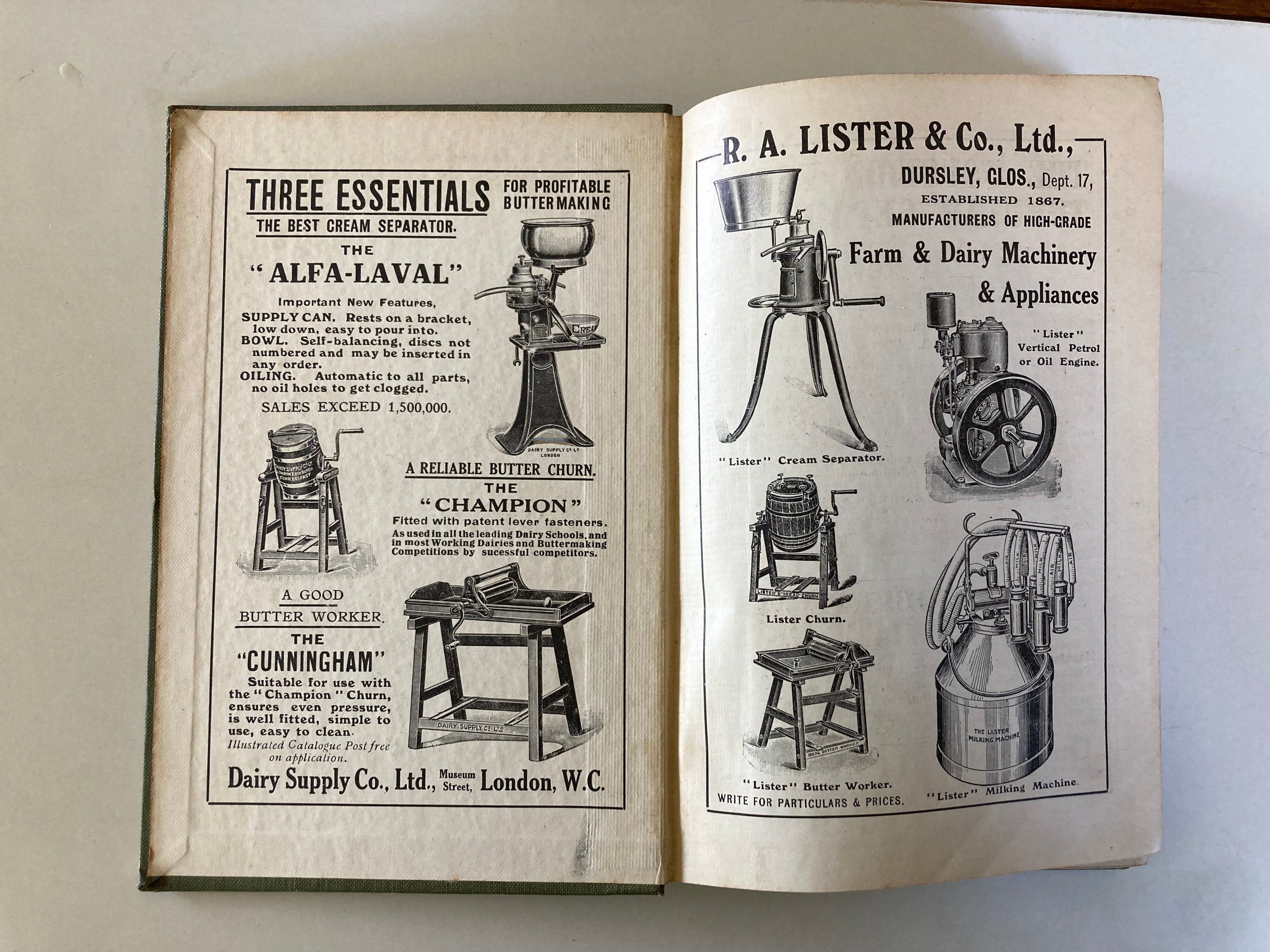 Practical Buttermaking by C W Walker-Tisdale 1919 Cloth Hardback Book
