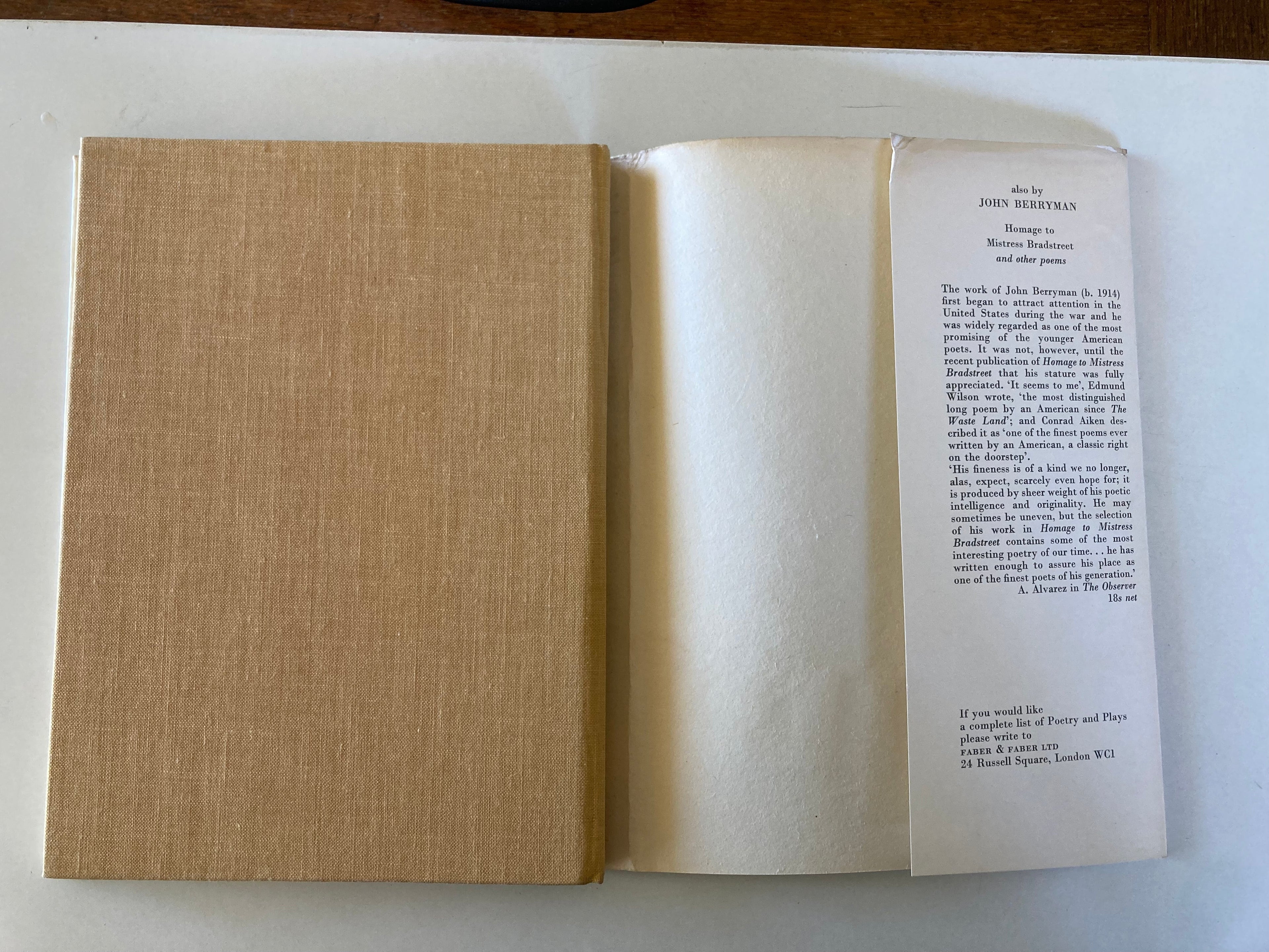 77 Dream Songs by John Berryman First Edition Book with Dustjacket from 1964 with Newspaper Cuttings