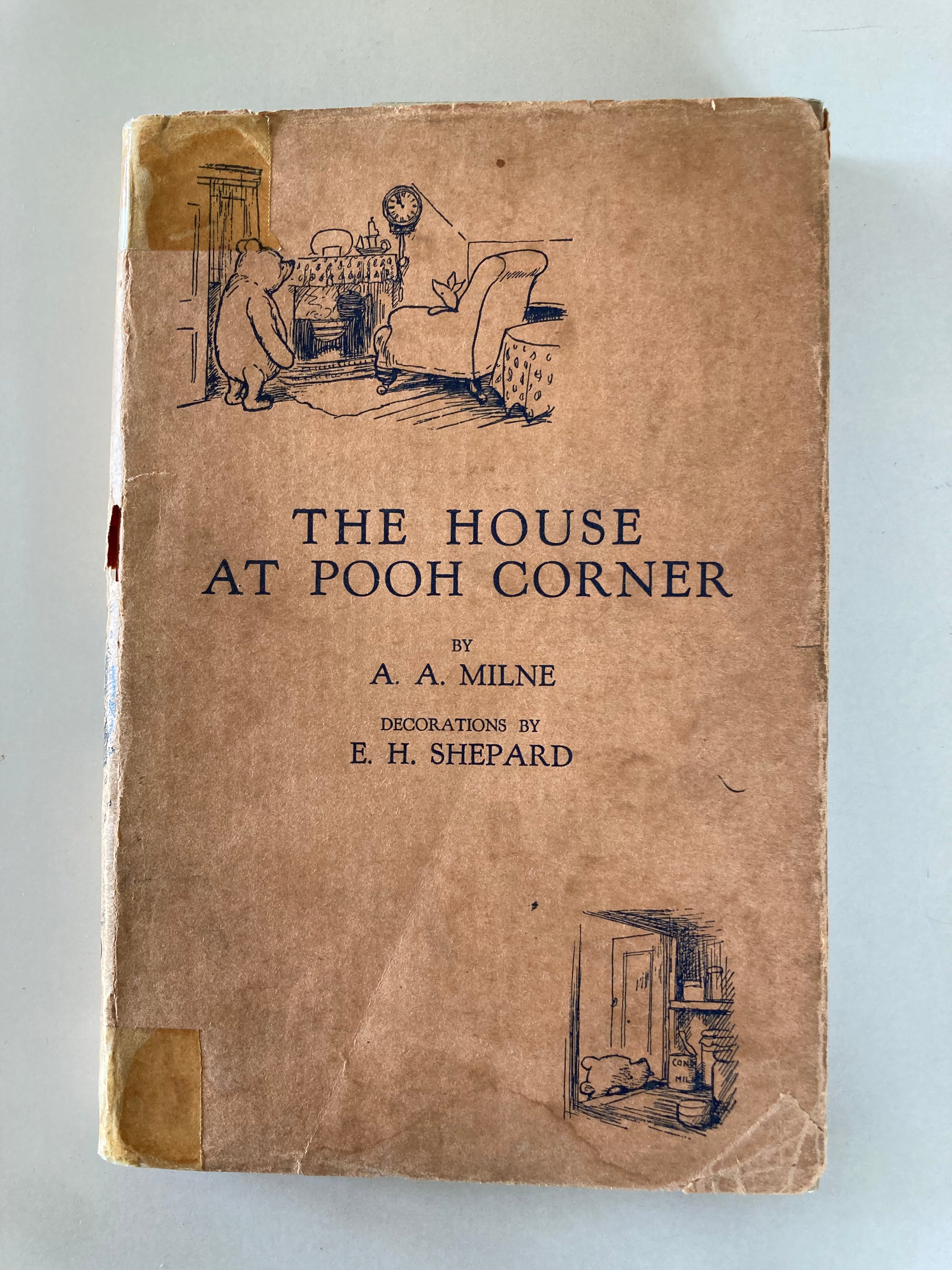 The House at Pooh Corner by A A Milne with Decorations by Ernest H Shepard First Edition 1928