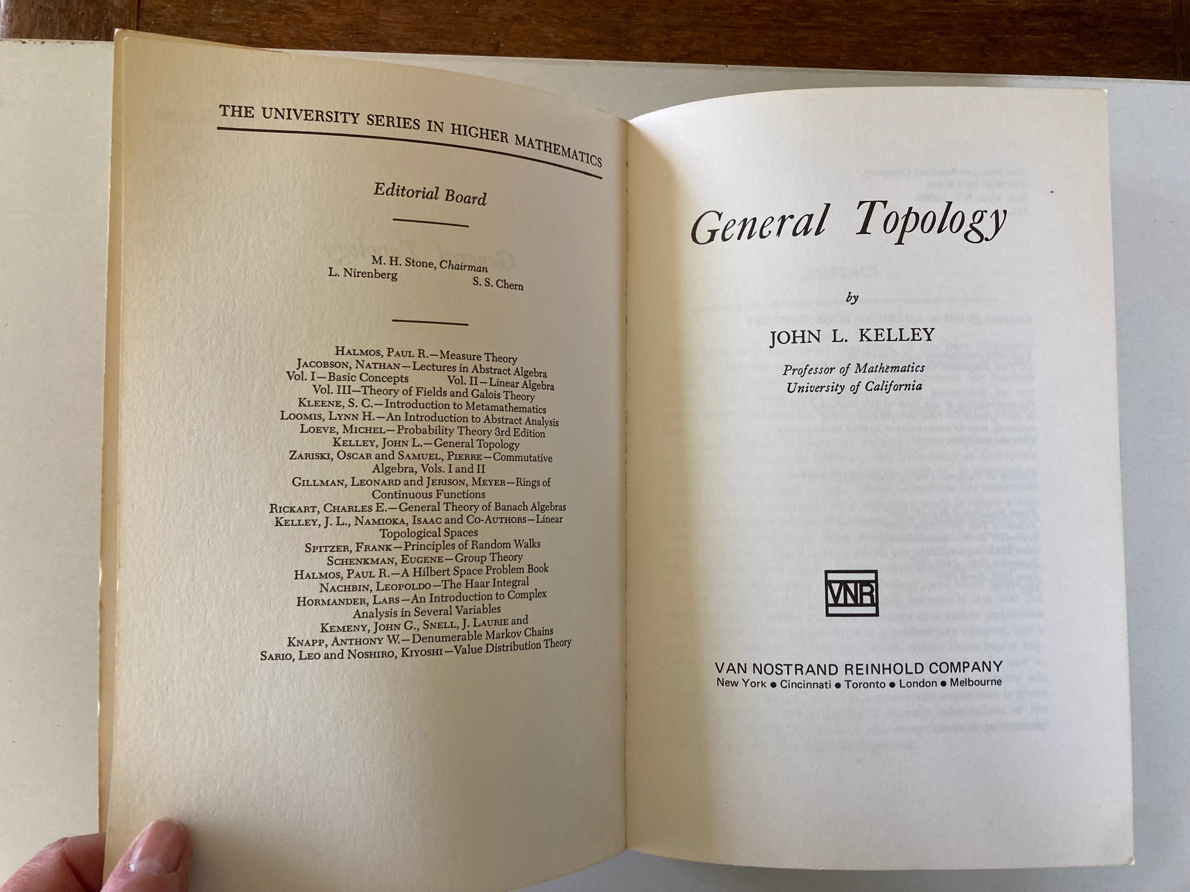 General Topology J L Kelley International Student Edition Mathematics 1970 Paperback Book