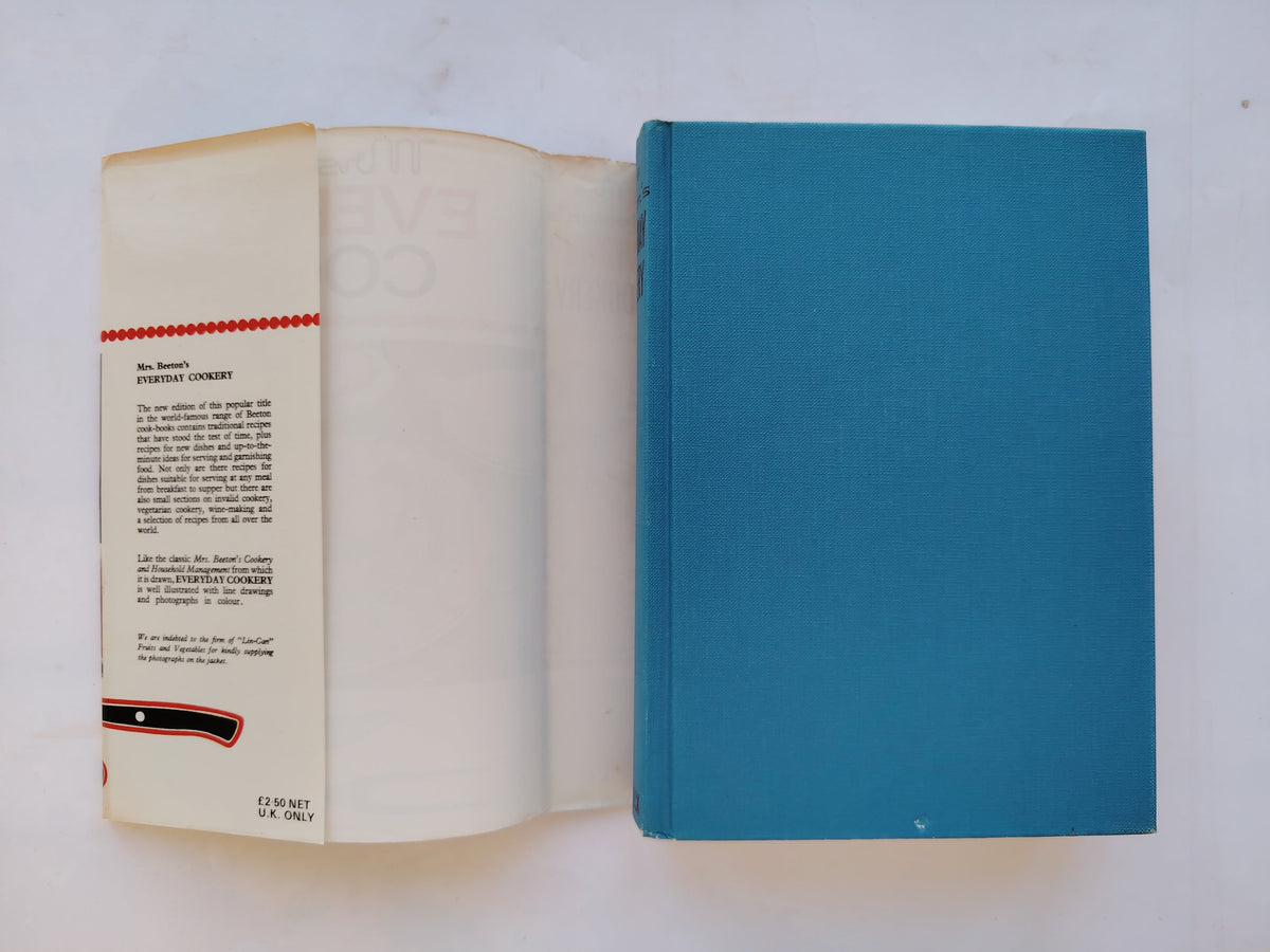 Mrs Beeton's Everyday Cookery Ward Lock Limited 1975 Hardback Book with Dustjacket in Very Good Condition