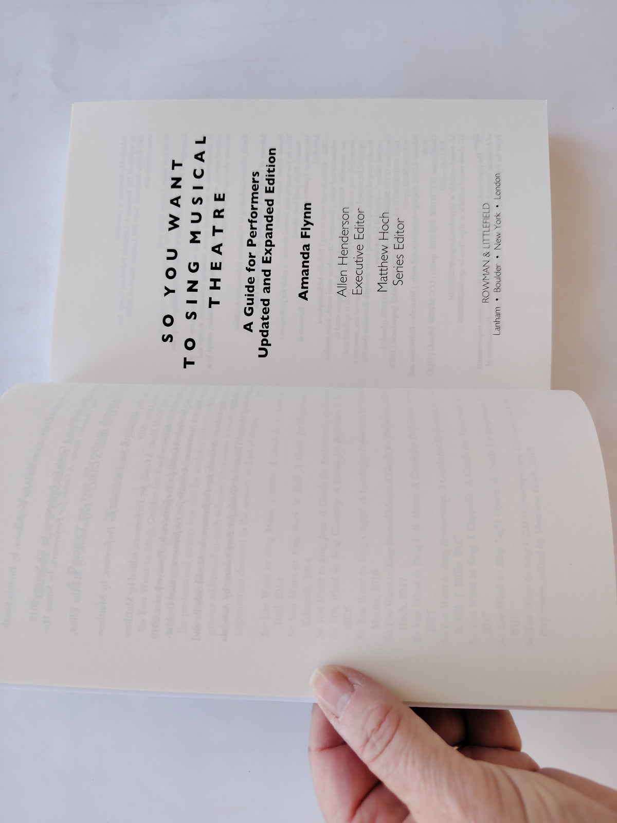 So You Want to Sing Musical Theatre A Guide for Performers by Amanda Flynn Paperback from 2022