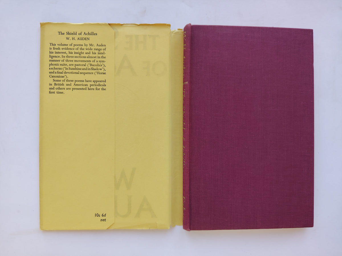 The Shield of Achilles by W H Auden First Edition Hardback Book with Dustjacket in 1955