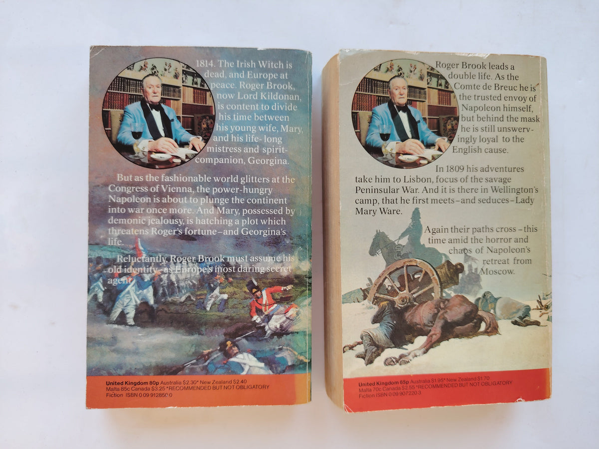 Dennis Wheatley A Roger Brook Story Desperate Measures and The Ravishing of Lady Mary Ware Arrow Books 1975 and 1976