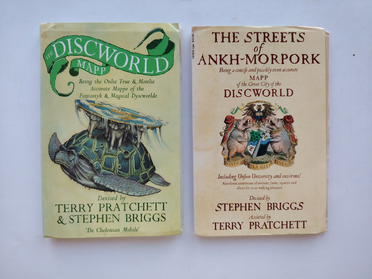 The Discworld Mapp and The Streets of Ankh-Morpork by Terry Pratchett and Stephen Briggs 1993 and 1995