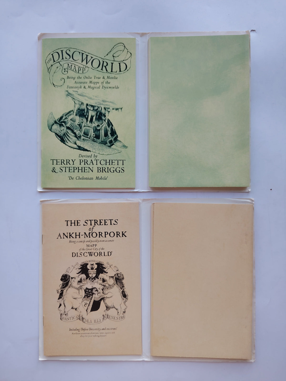 The Discworld Mapp and The Streets of Ankh-Morpork by Terry Pratchett and Stephen Briggs 1993 and 1995