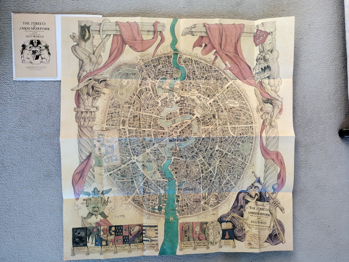 The Discworld Mapp and The Streets of Ankh-Morpork by Terry Pratchett and Stephen Briggs 1993 and 1995