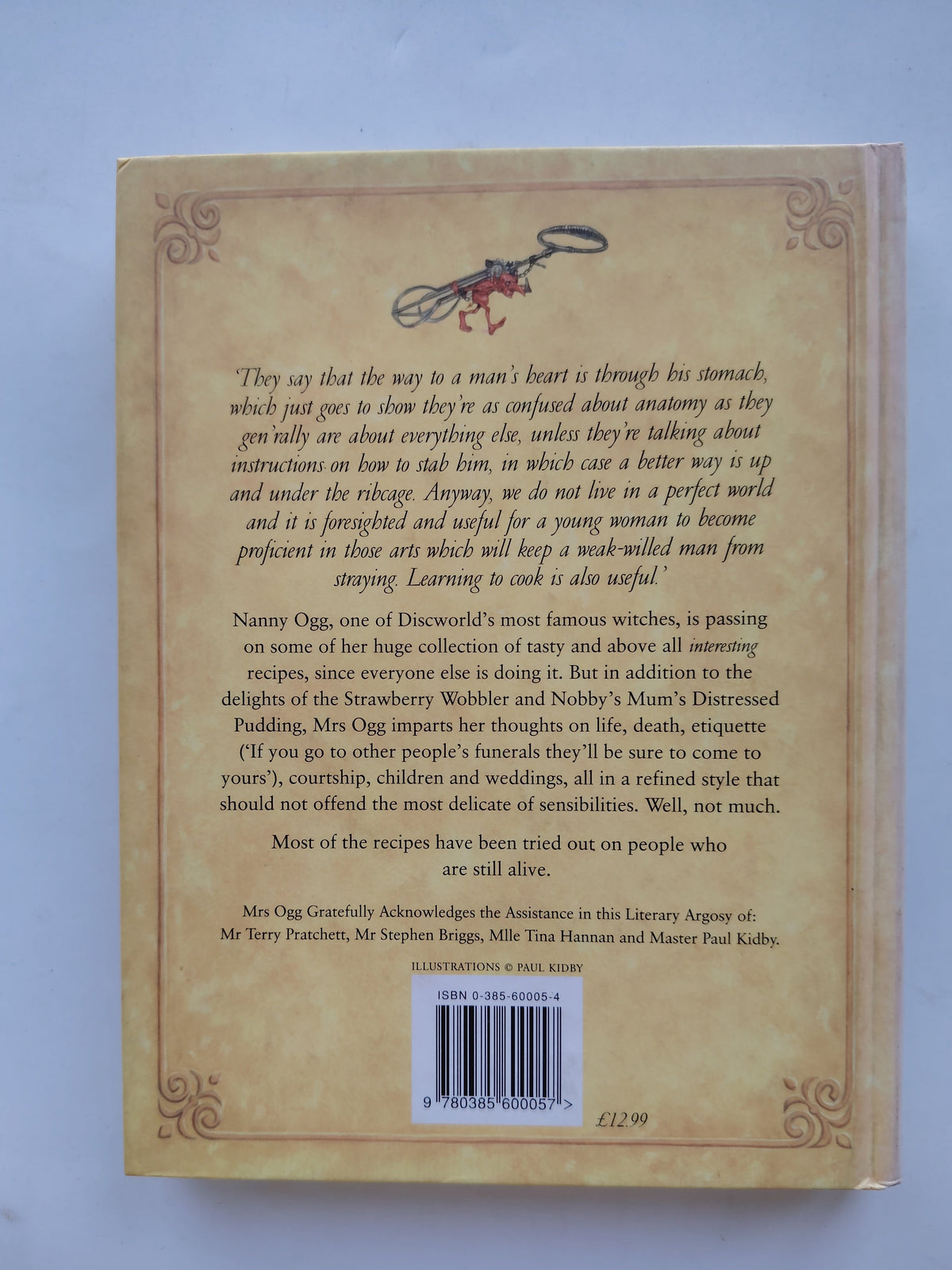 Nanny Ogg's Cookbook from Terry Pratchett's Discworld First Edition/First Impression Hardback 1999