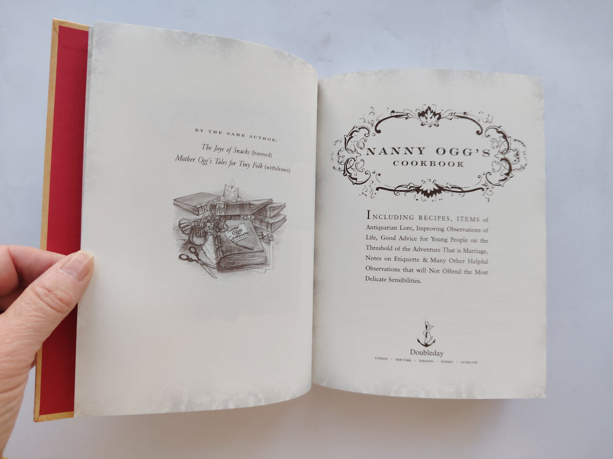 Nanny Ogg's Cookbook from Terry Pratchett's Discworld First Edition/First Impression Hardback 1999