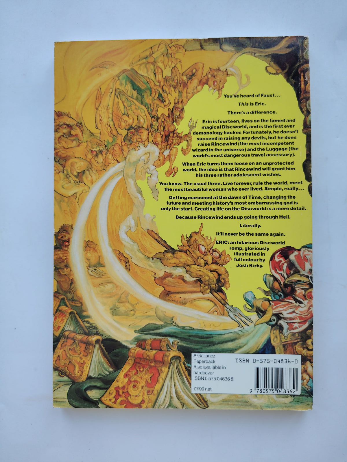 Eric A Discworld Story by Terry Pratchett Illustrated by Josh Kirby First Edition Paperback 1990