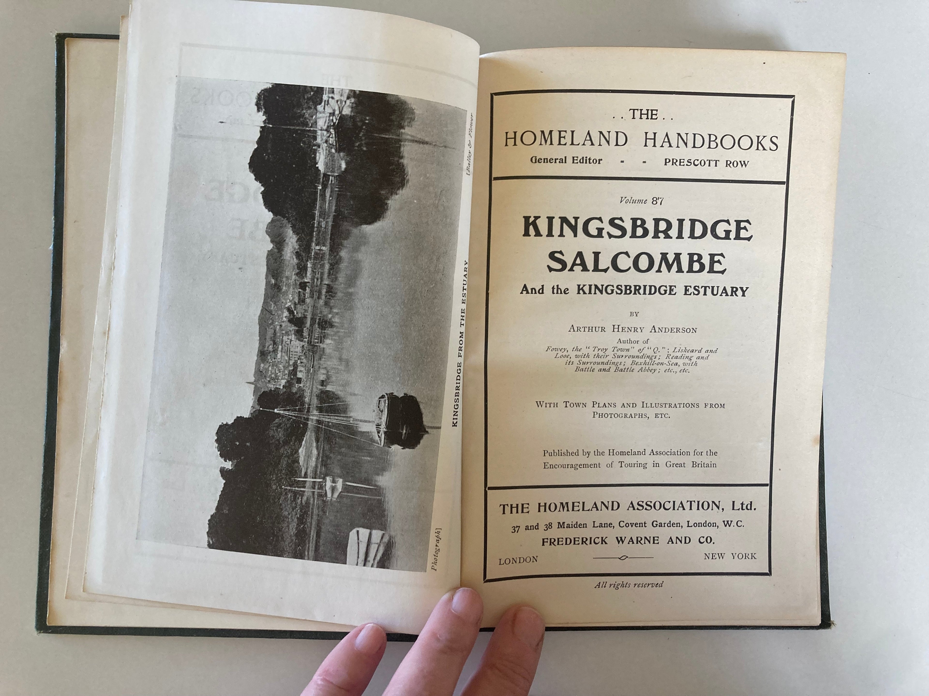 Kingsbridge Salcombe and the Kingsbridge Estuary Ordnance Map and Town Plans The Homeland Handbooks No 87