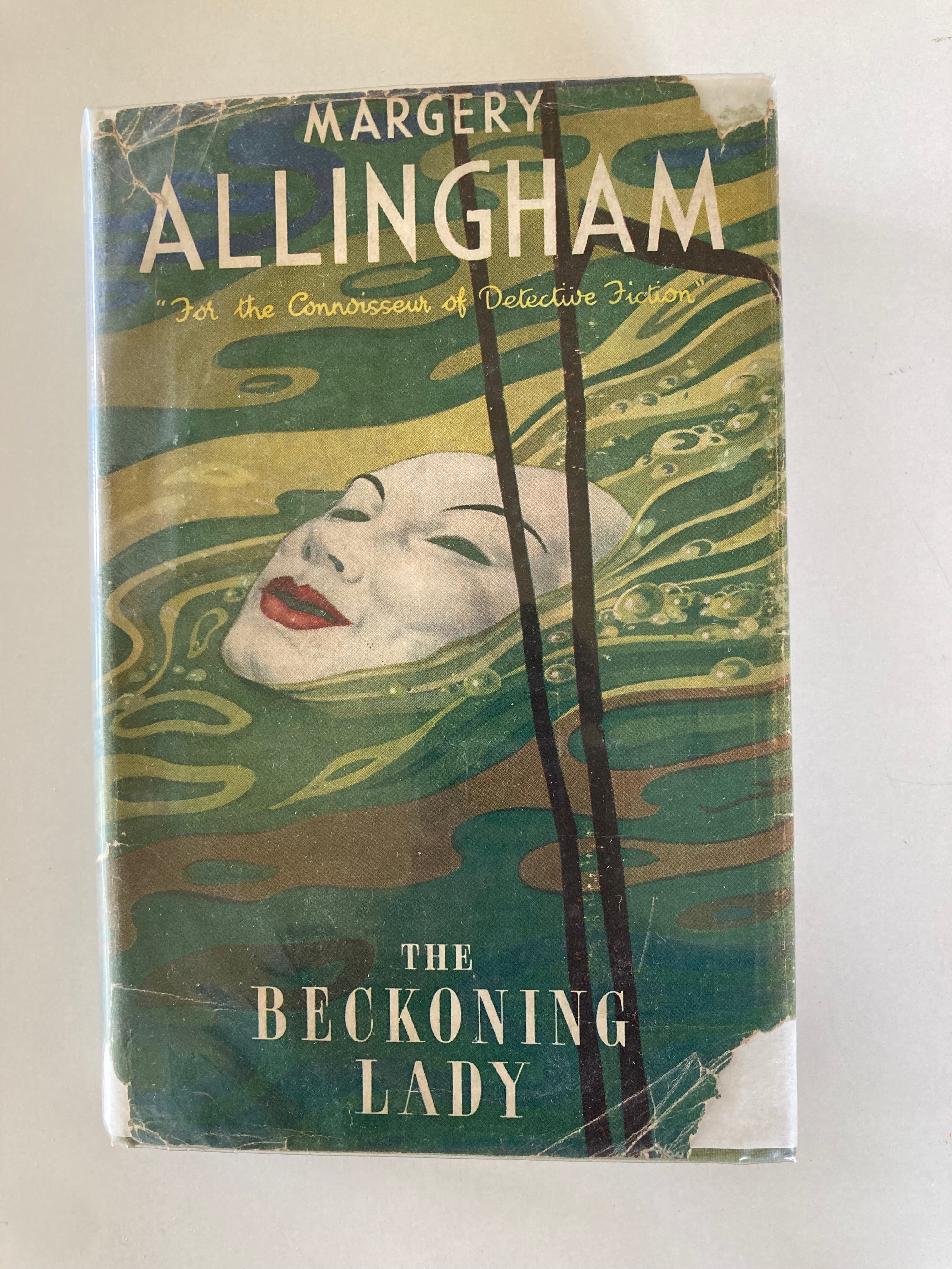 The Beckoning Lady by Margery Allingham First Edition Hardback Book with Dustjacket from 1955