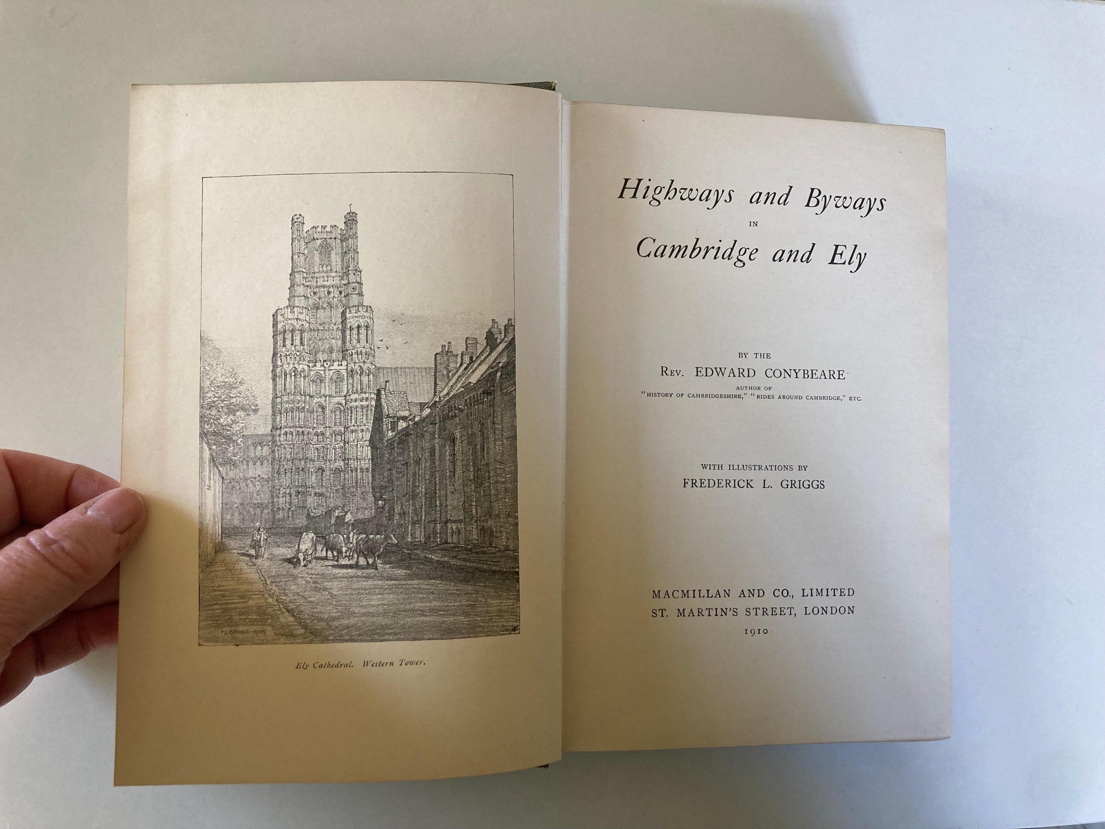 Highways & Byways in Cambridge & Ely by Rev. Edward Conybeare 1910 First Edition Cloth Hardback Book