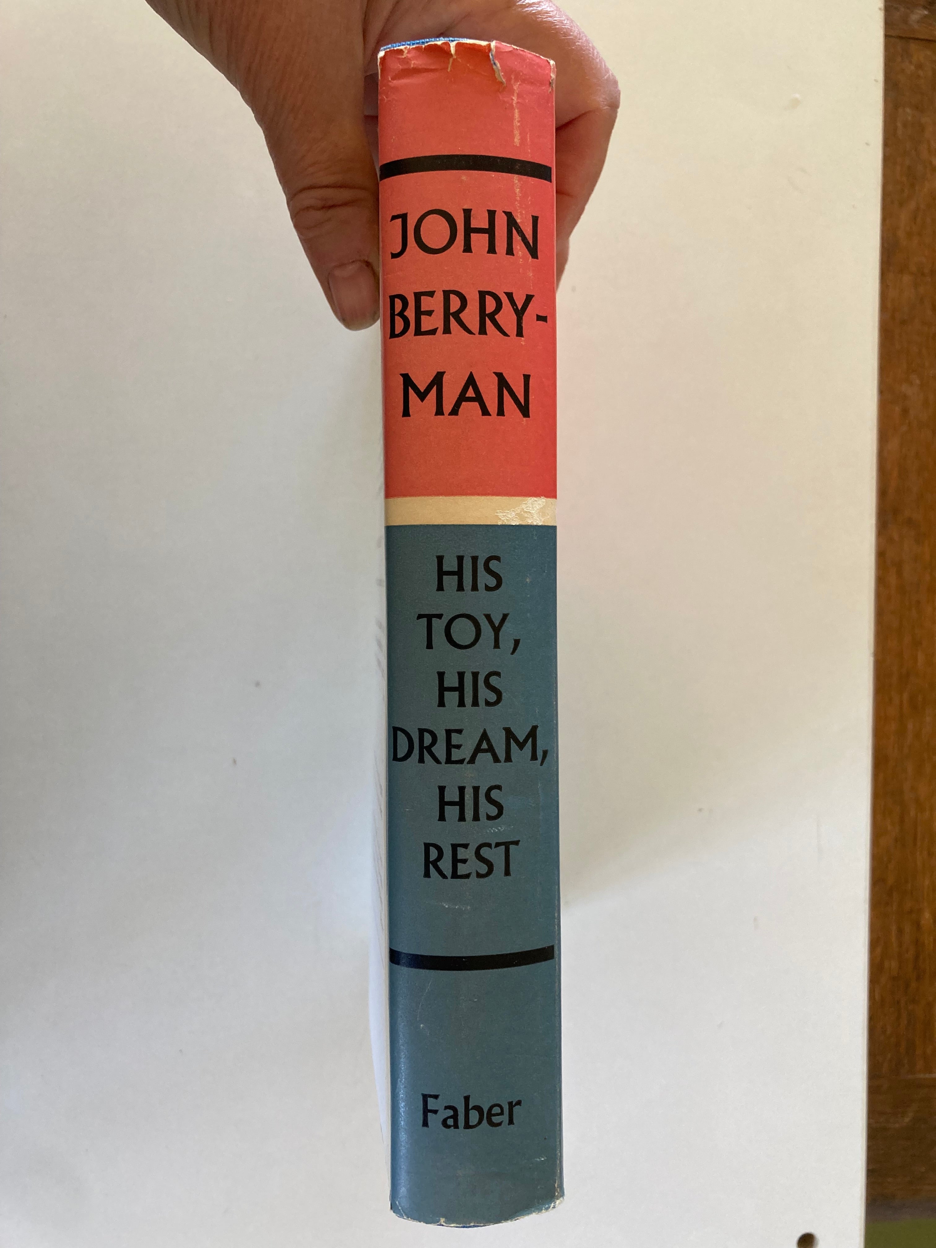 John Berryman His Toy His Dream His Rest Hardback Book with Dustjacket First Edition 1969