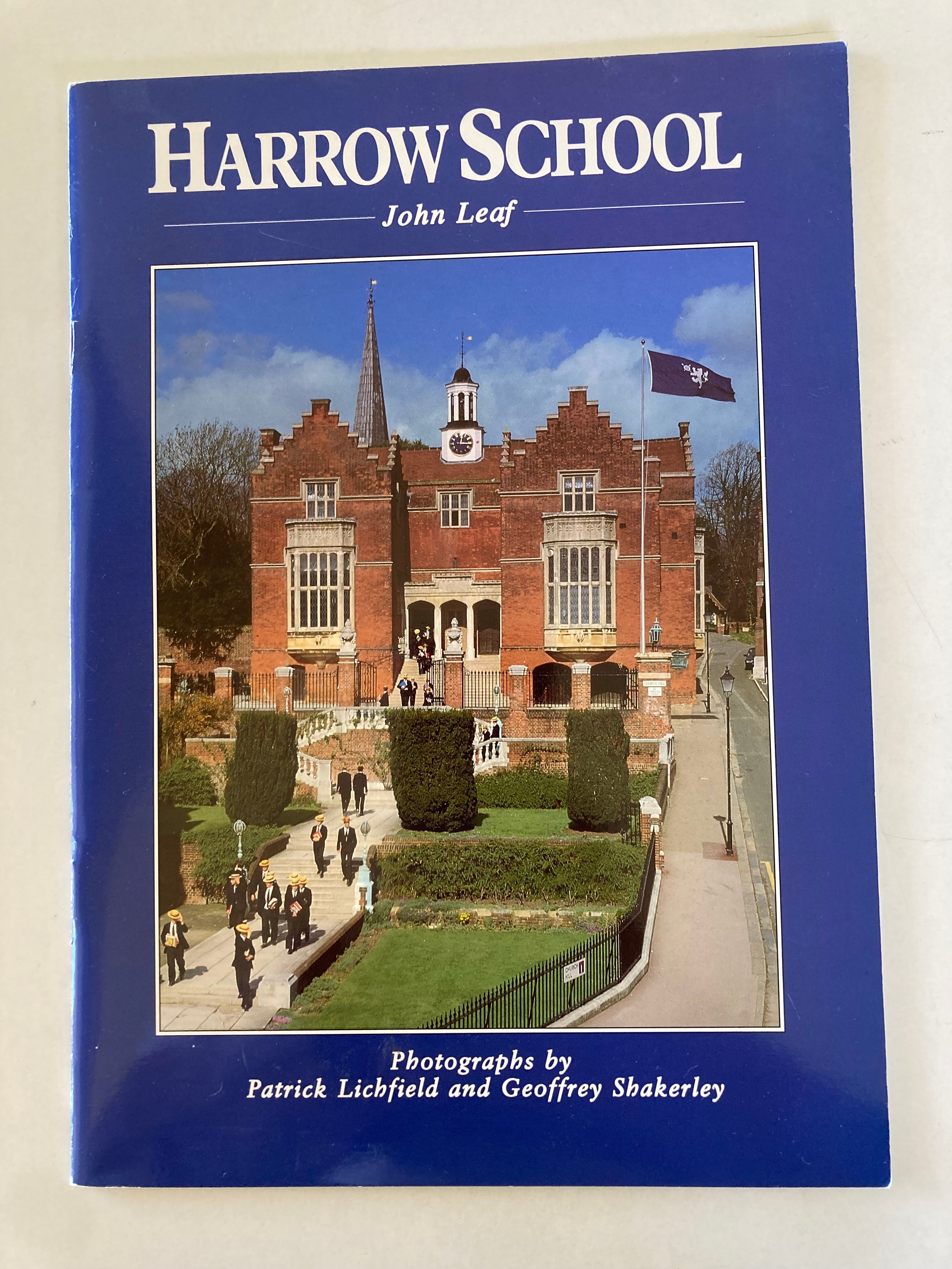 Harrow School Booklet Written and SIGNED by John Leaf in 2000