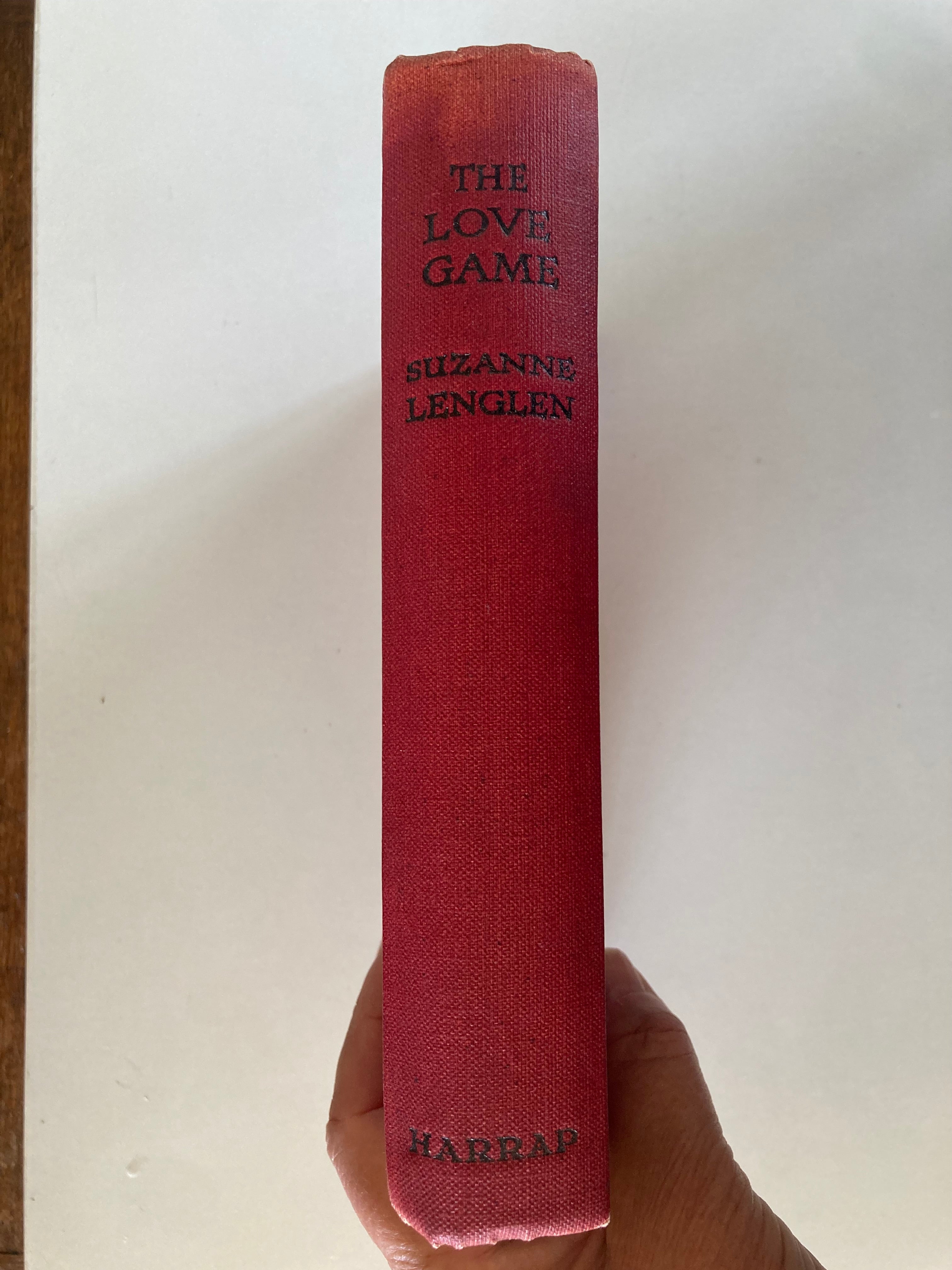 The Love Game by Suzanne Lenglen Being the Life Story of Marcelle Penrose First Edition Book from 1925 RARE