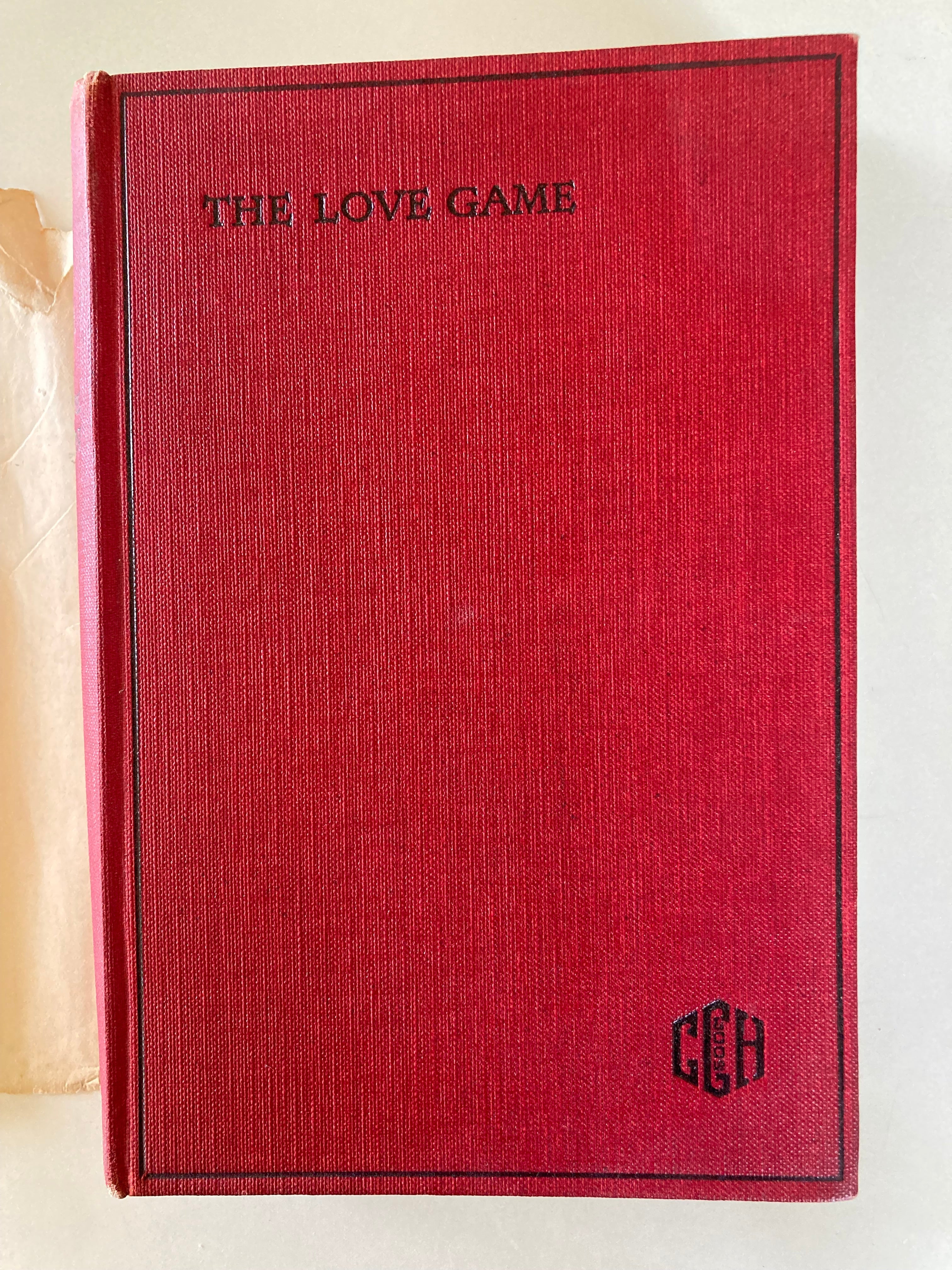 The Love Game by Suzanne Lenglen Being the Life Story of Marcelle Penrose First Edition Book from 1925 RARE