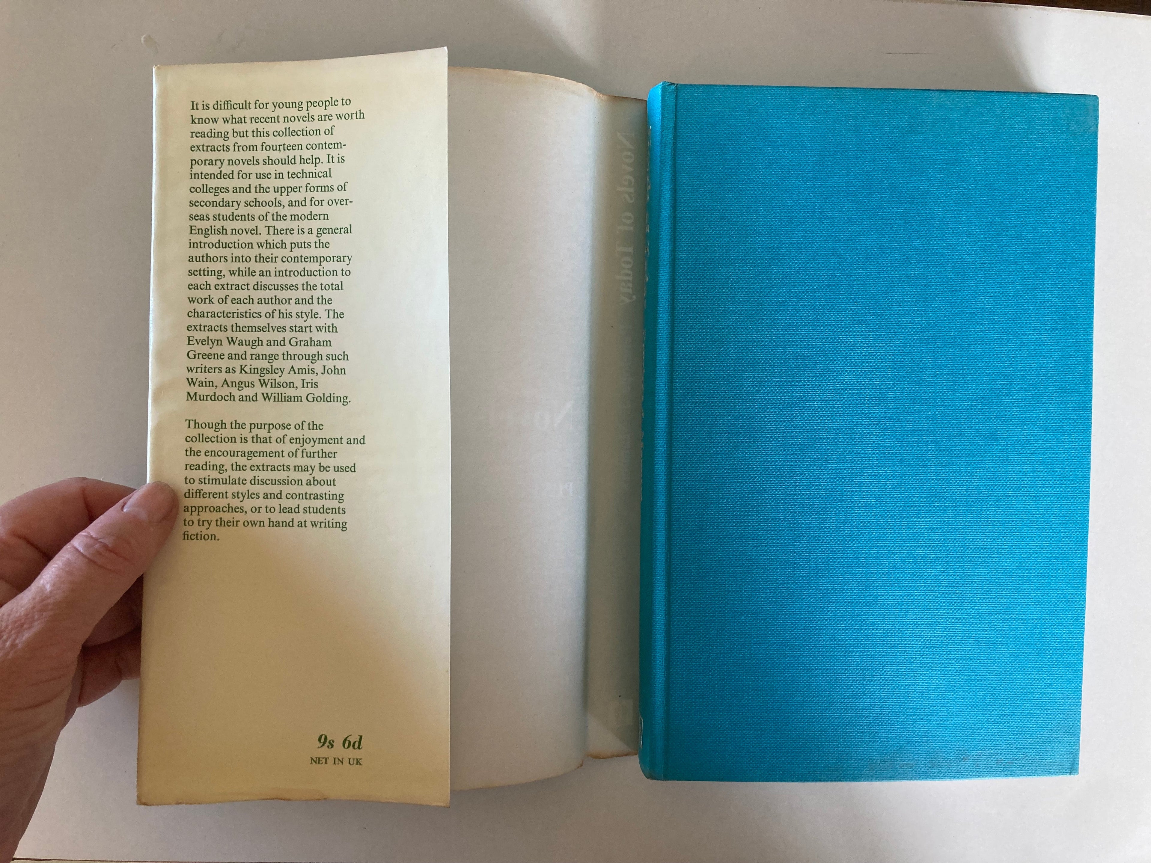 Novels of Today Penelope J Manners Extracts from Contemporary English Novels 1967 Hardback Book