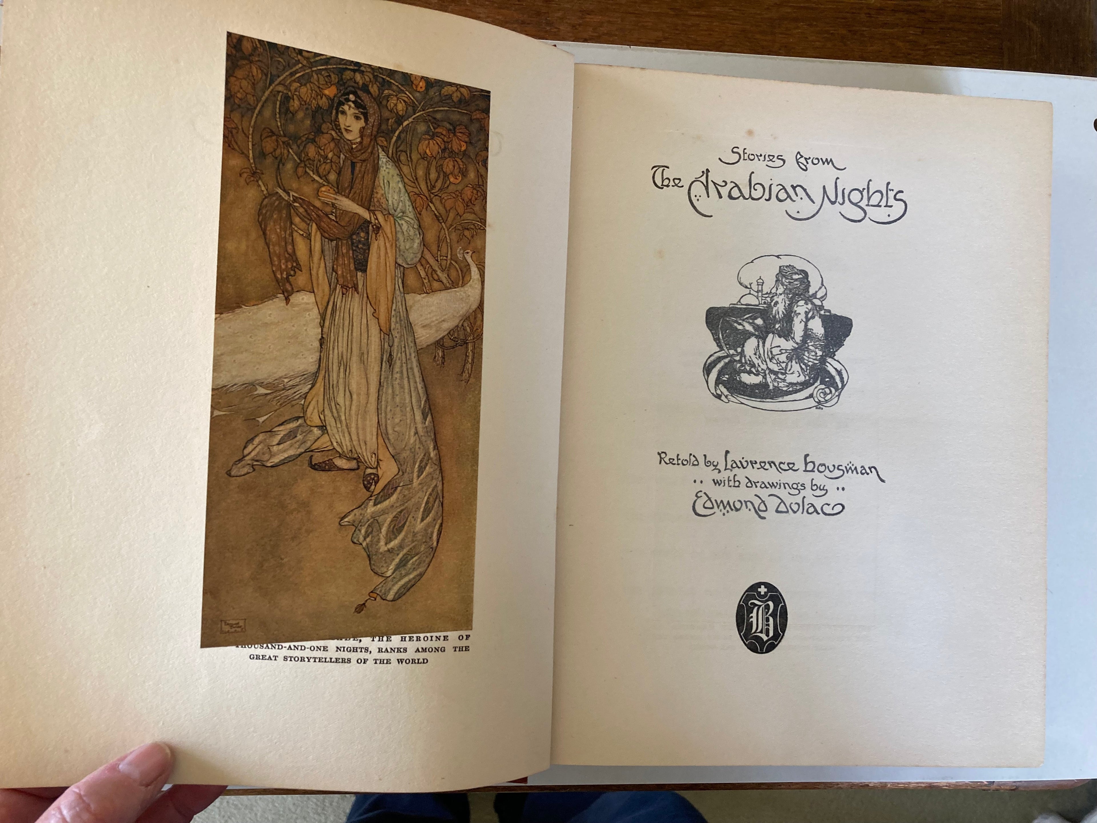 Stories From The Arabian Nights Retold by Laurence Housman with Drawings by Edmund Dulac Undated