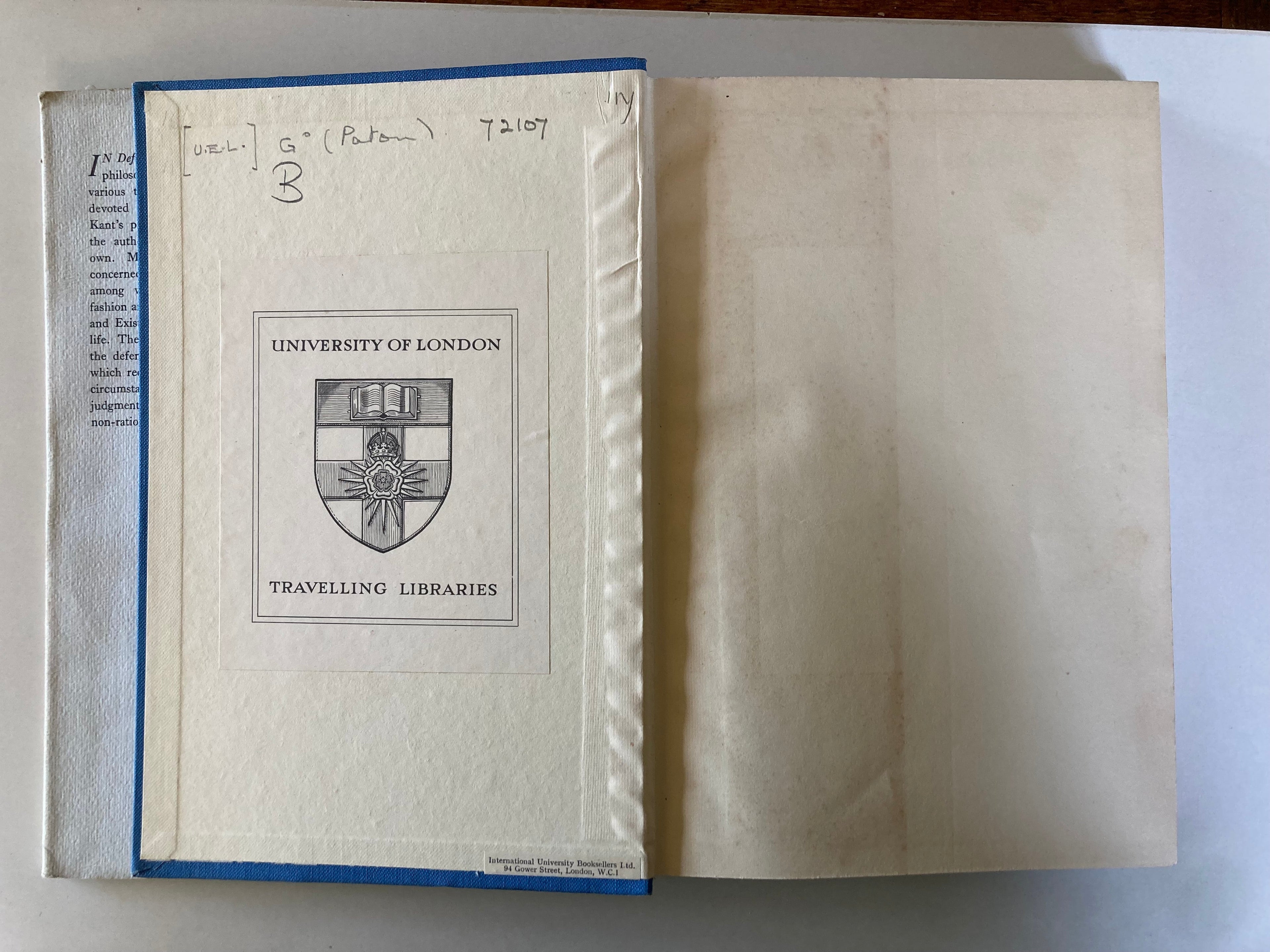 In Defence of Reason Senior Series H J Paton First Edition 1951