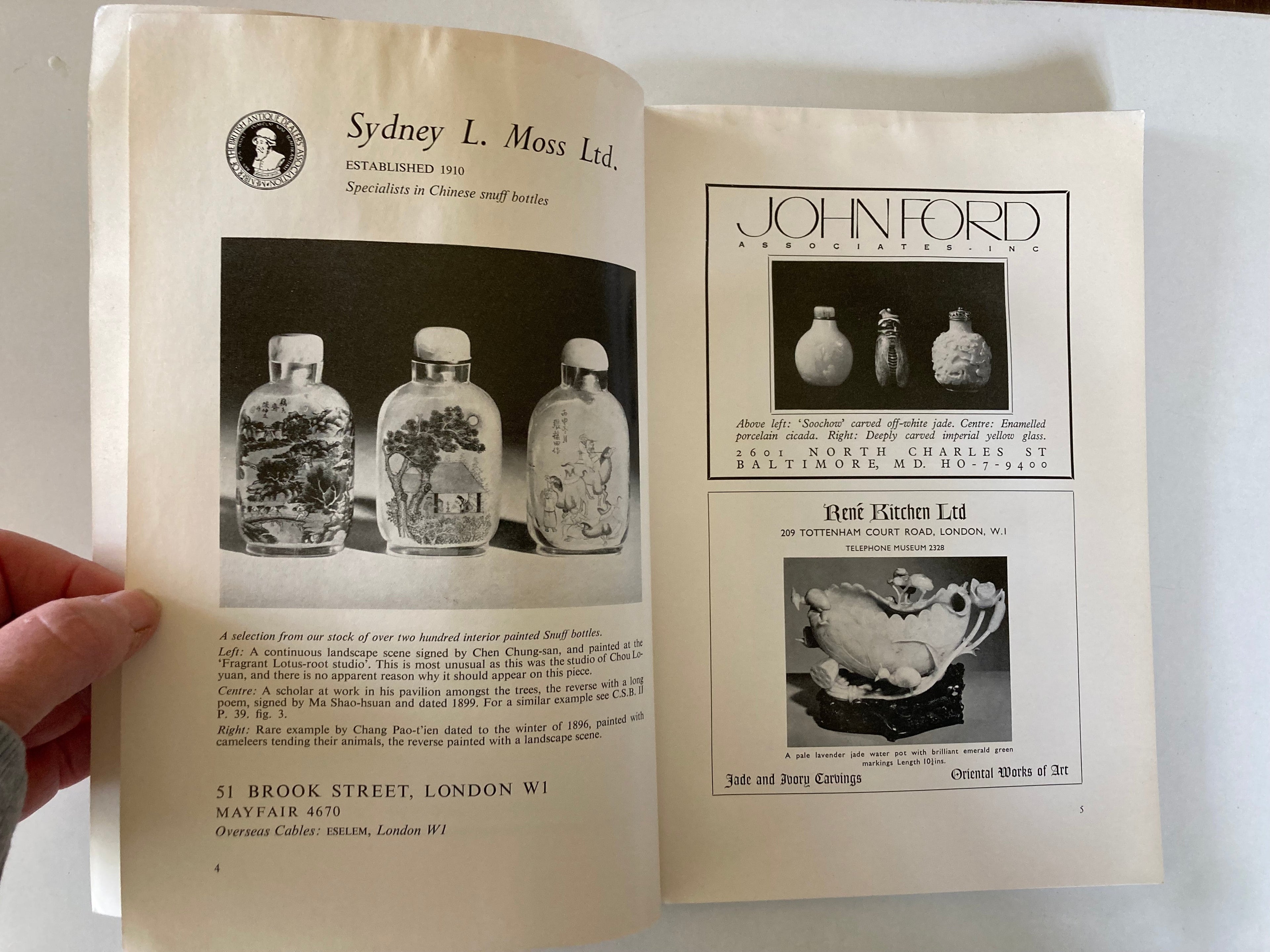 Chinese Snuff Bottles Edited by Hugh M Moss A Magazine for the Collector and Student of Chinese Snuff Bottles No 4