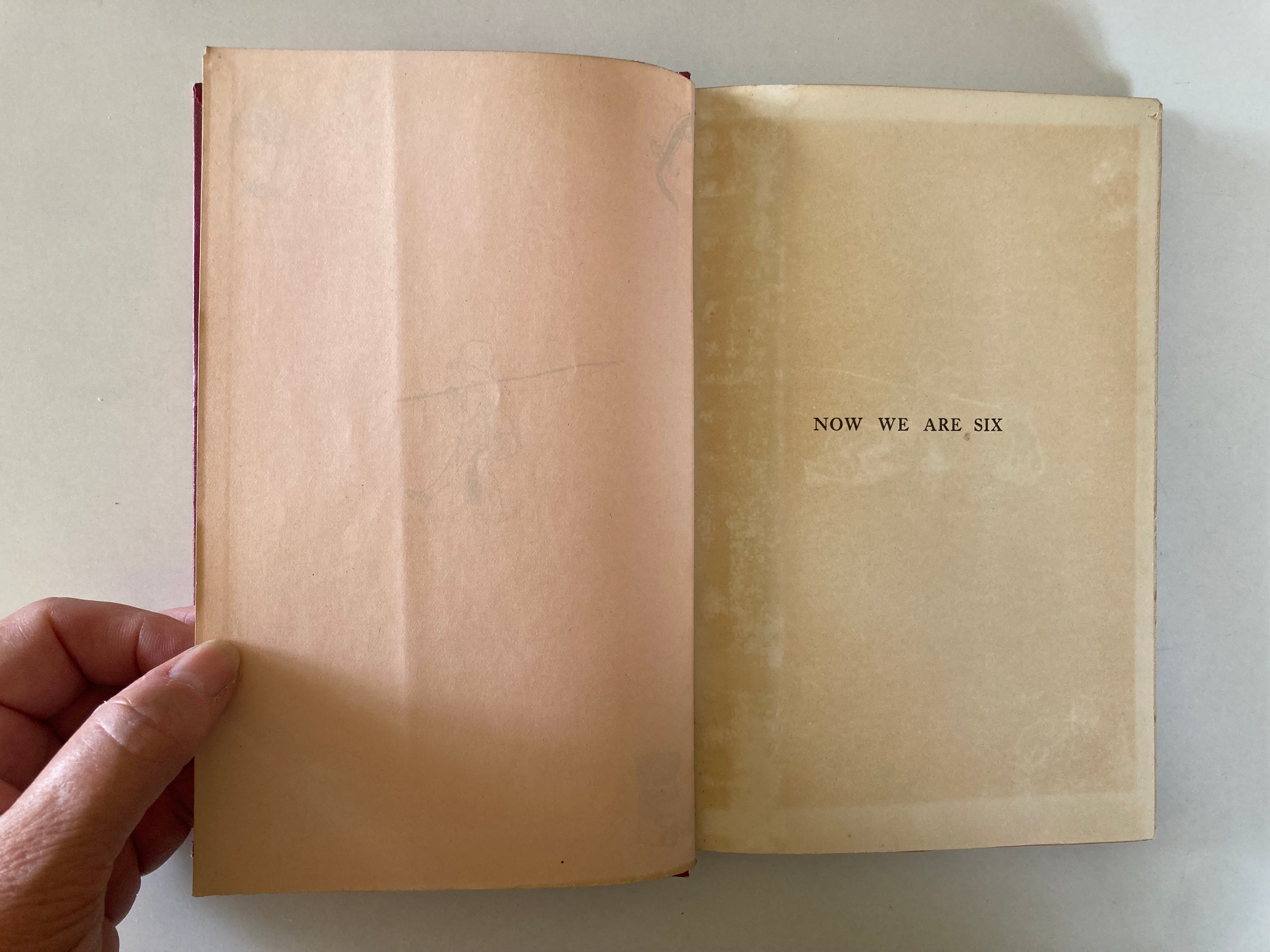Now We Are Six by A A Milne with Decorations by Ernest H Shepard Second Edition 1927