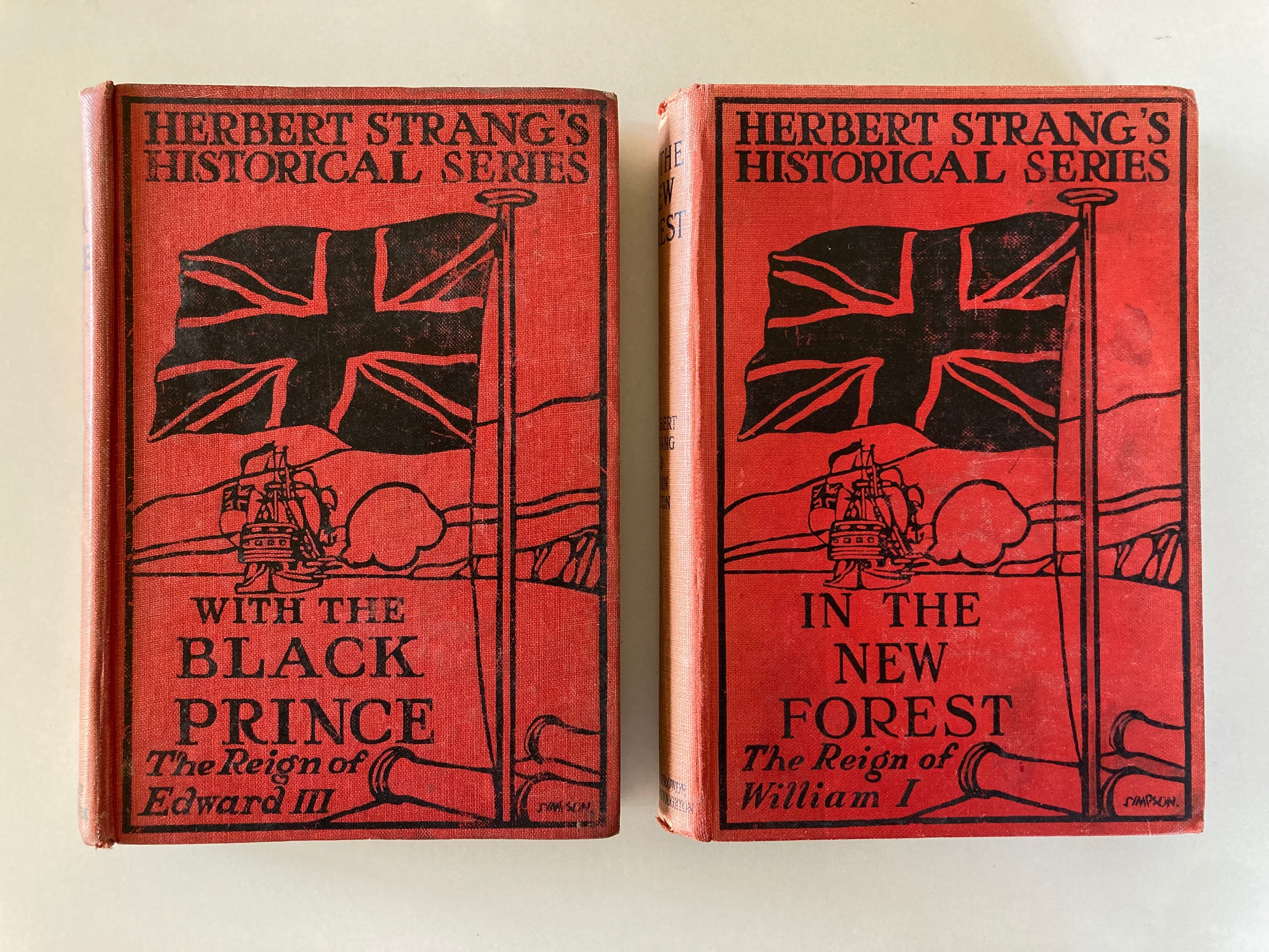 Herbert Strang's Historical Series With the Black Prince The Reign of Edward VIII & In the New Forest The Reign of William I
