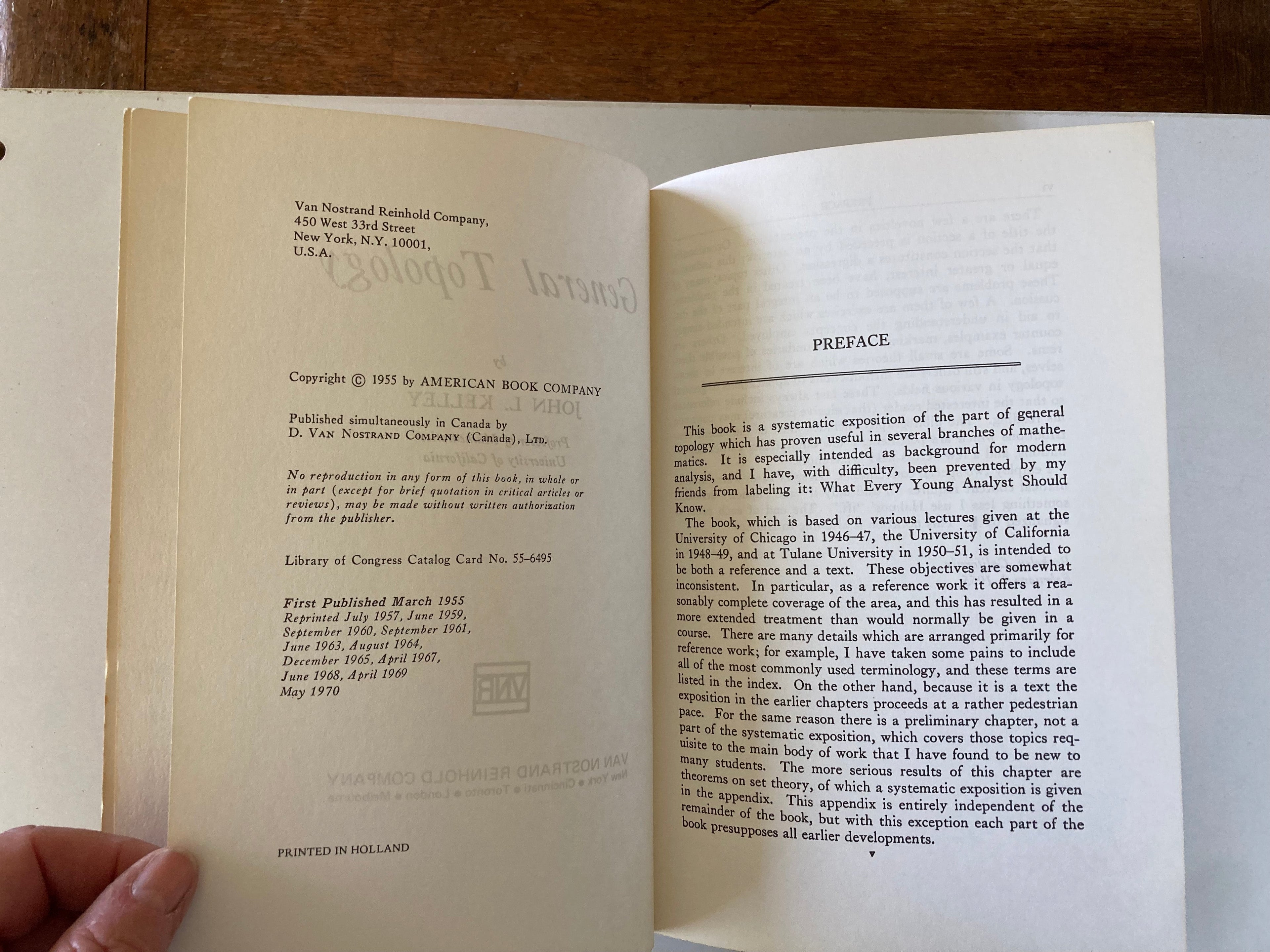 General Topology J L Kelley International Student Edition Mathematics 1970 Paperback Book