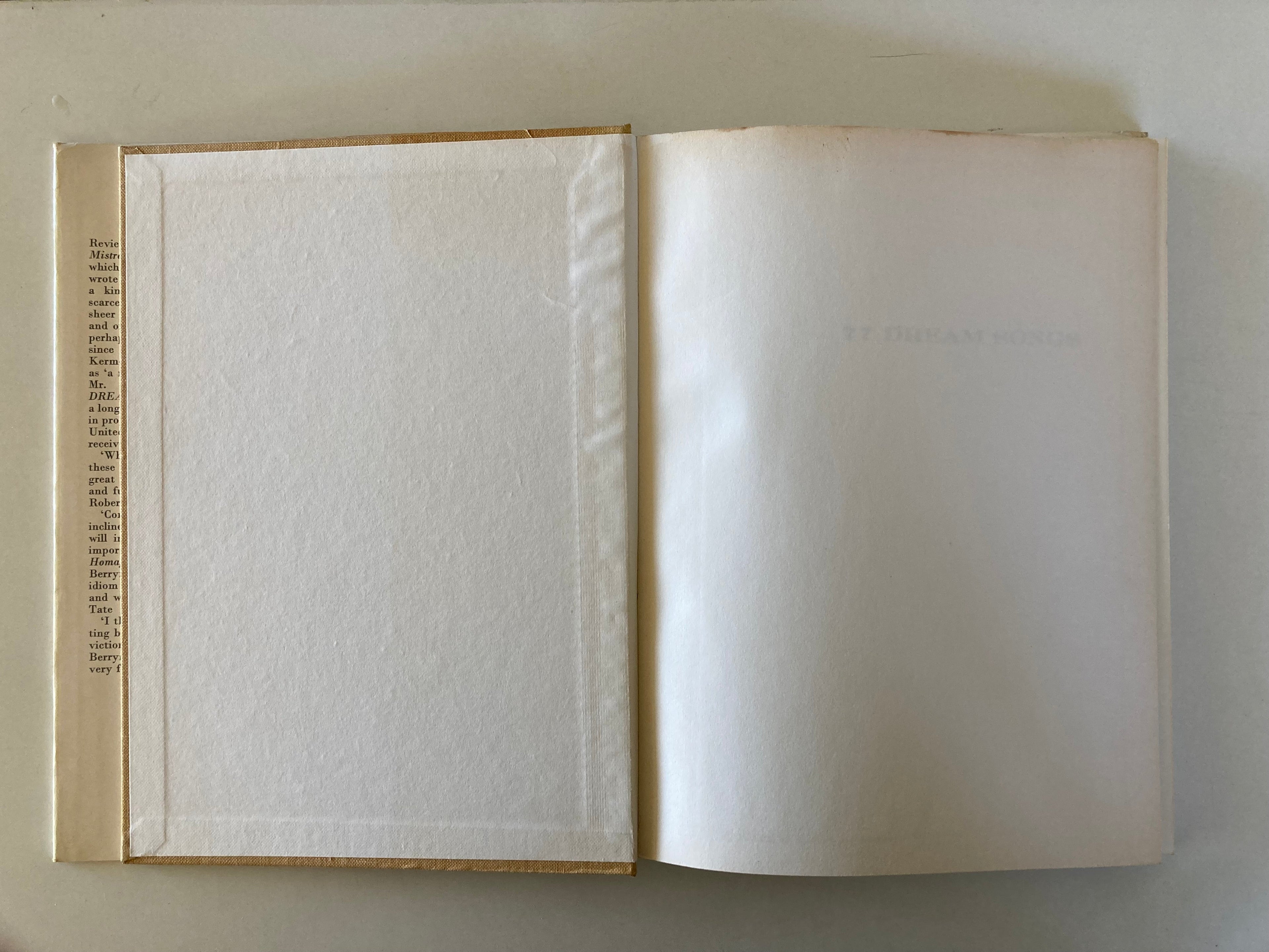 77 Dream Songs by John Berryman First Edition Book with Dustjacket from 1964 with Newspaper Cuttings