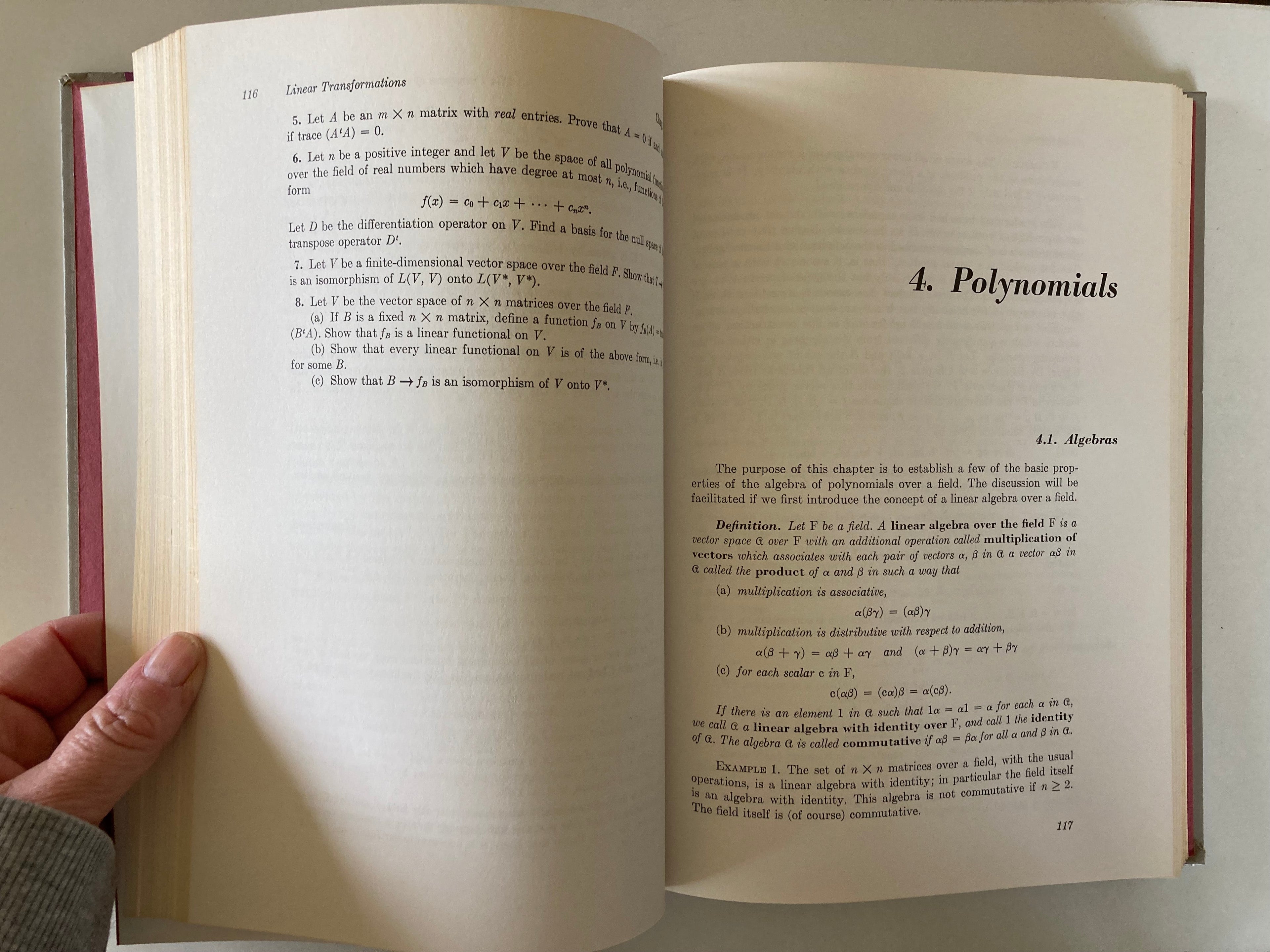 Linear Algebra Second Edition by Kenneth Hoffman and Ray Kunze Prentice-Hall Inc Hardback Book 1971