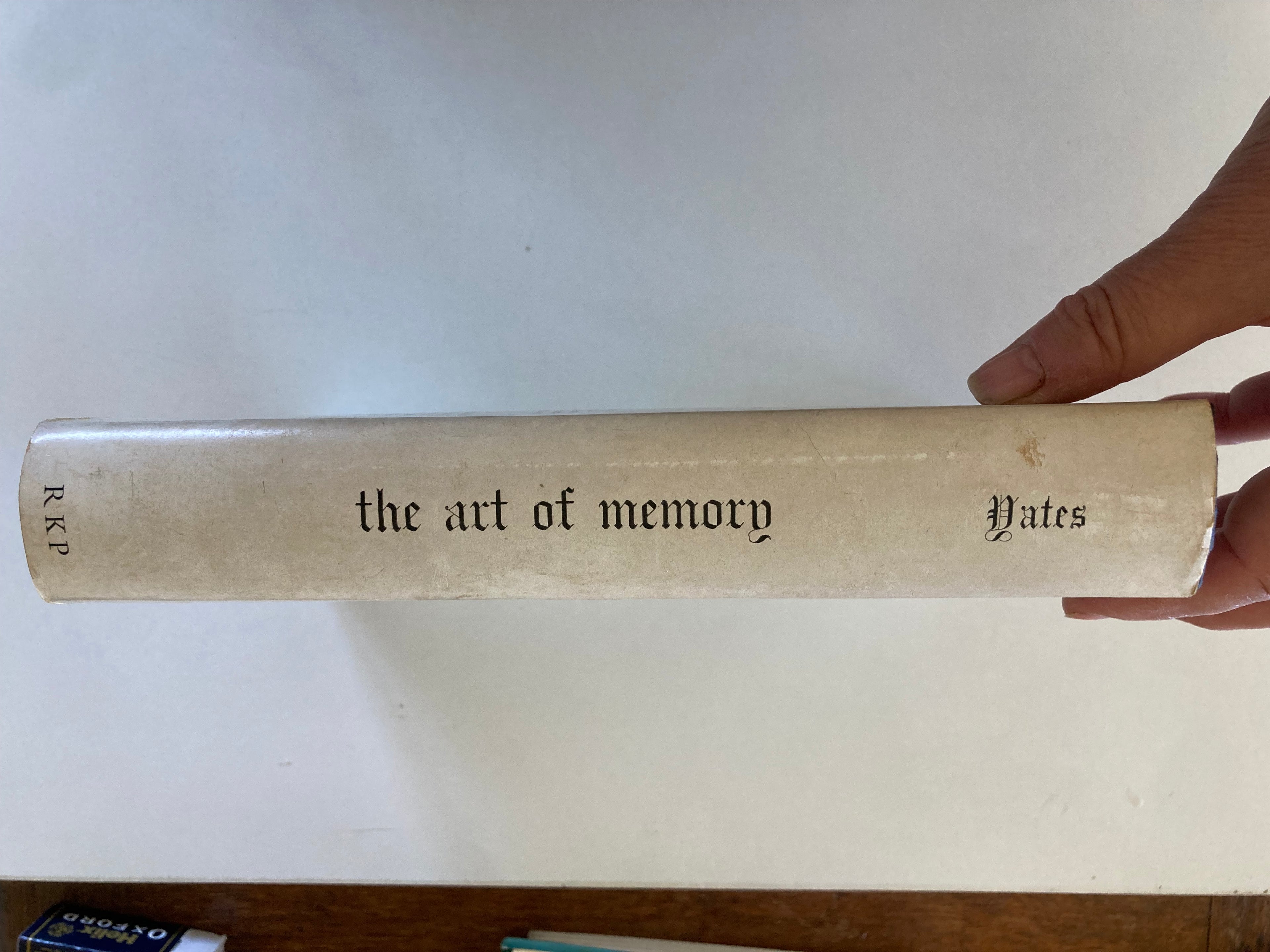 The Art of Memory by Frances A Yates First Edition Hardback Book from 1966