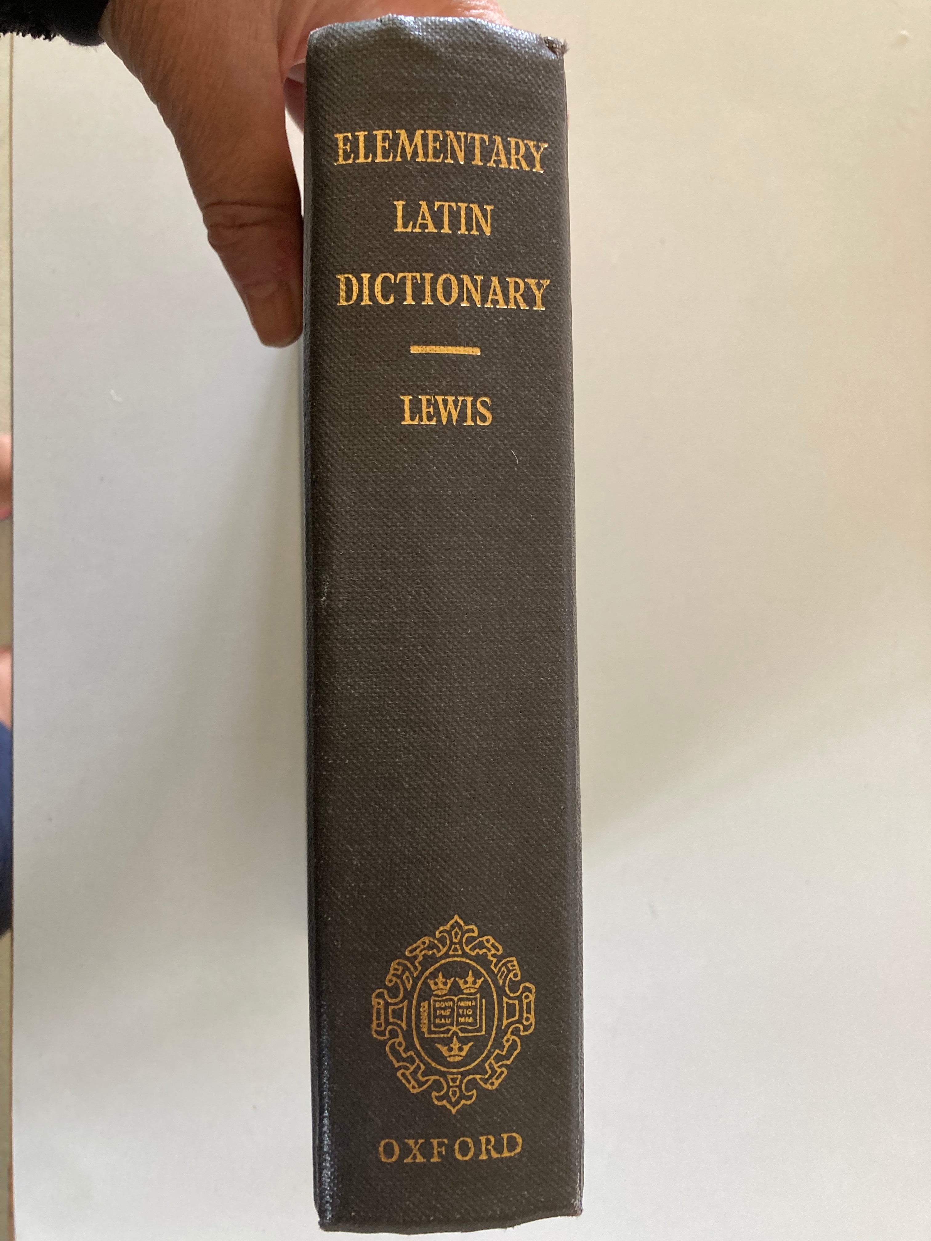 An Elementary Latin Dictionary by Charlton T Lewis Published by Oxford in 1975