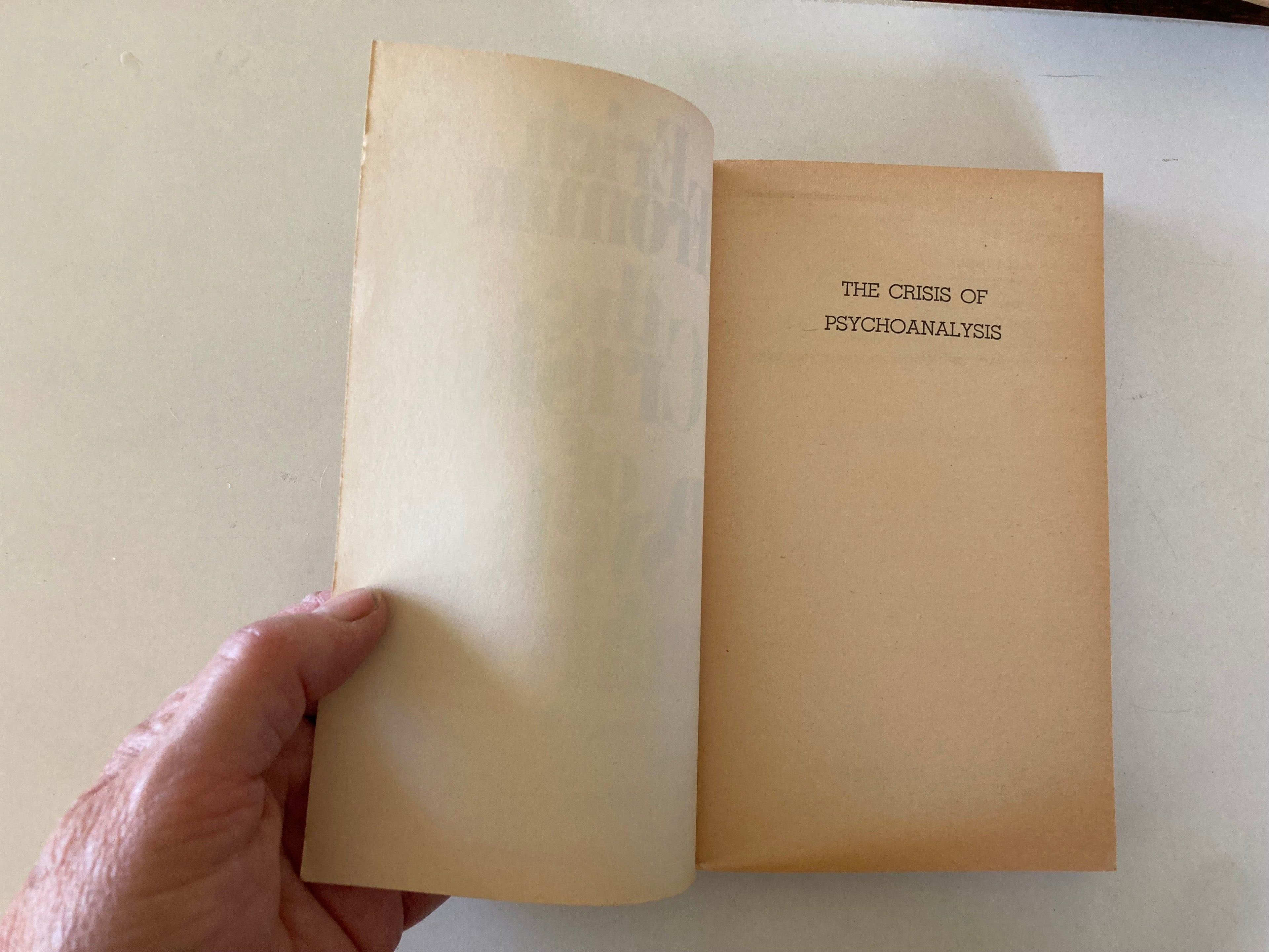The Crisis of Psychoanalysis by Erich Fromm 1970 Essays on Freud, Marx, and Social Psychology