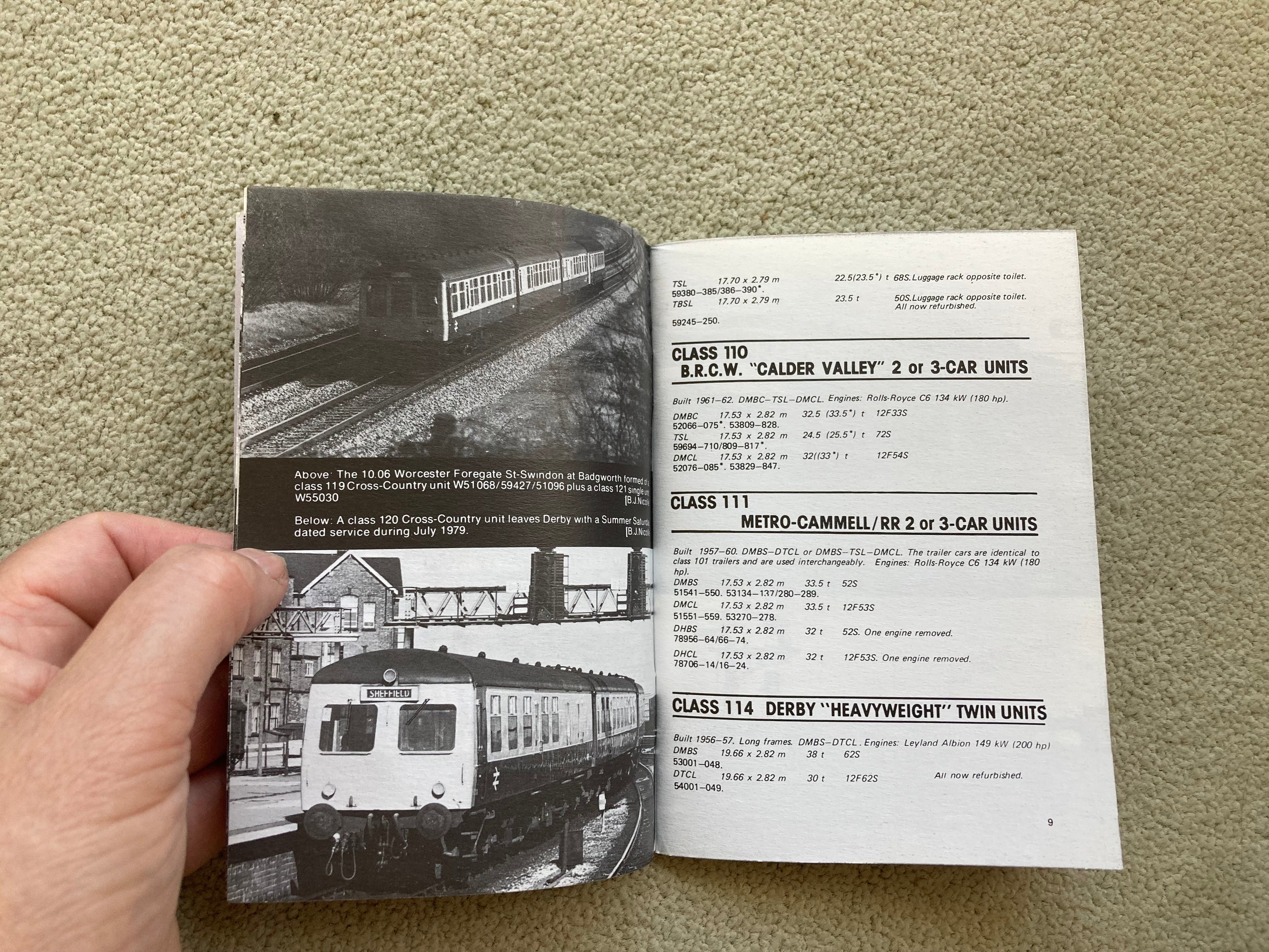 15 British Rail Pocket Books Multiple Unit Coaching Stock and Motive Power 1979-1984