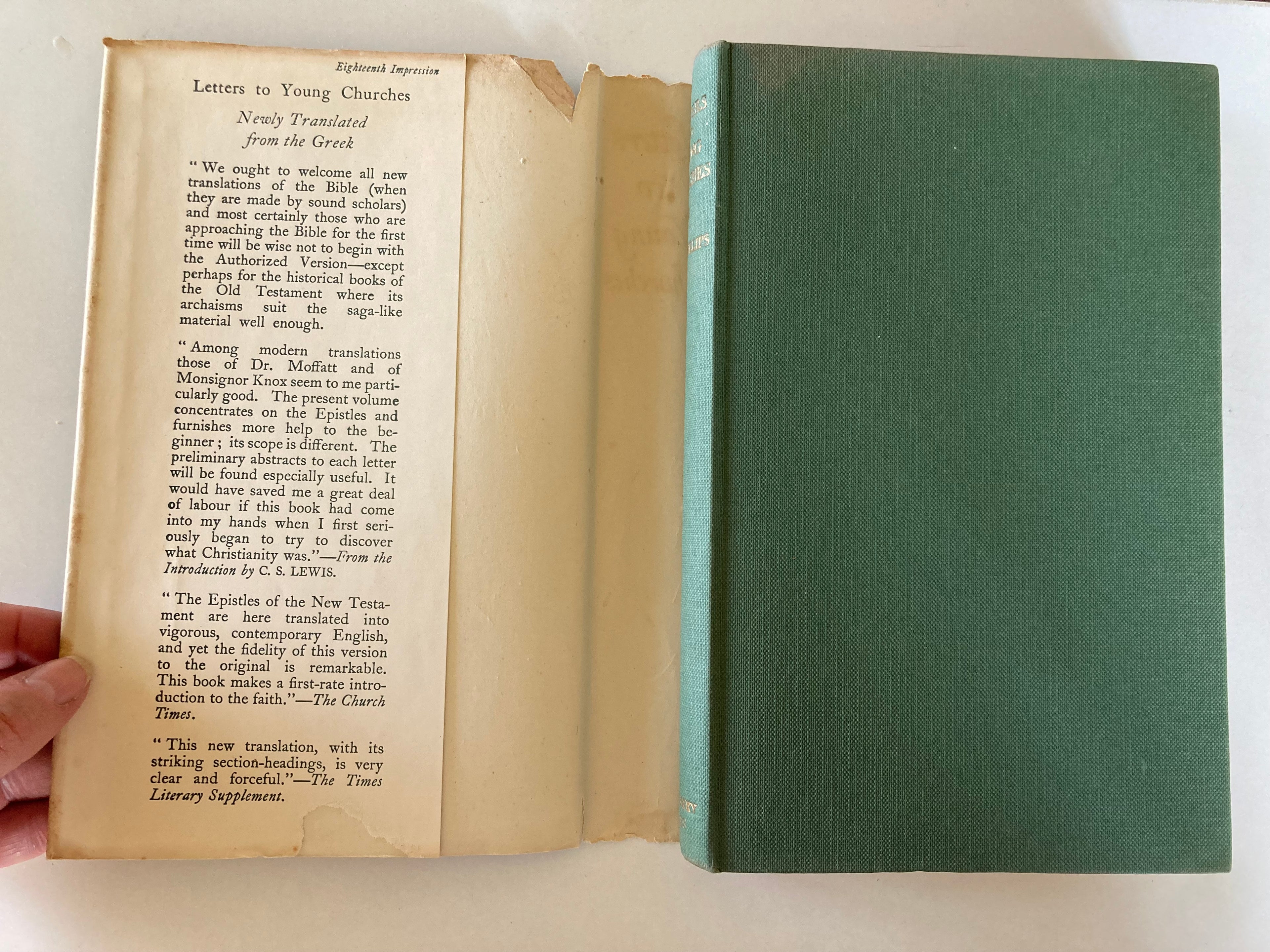 Letters to Young Churches A Translation of the New Testament Epistles by J B Phillips 1955
