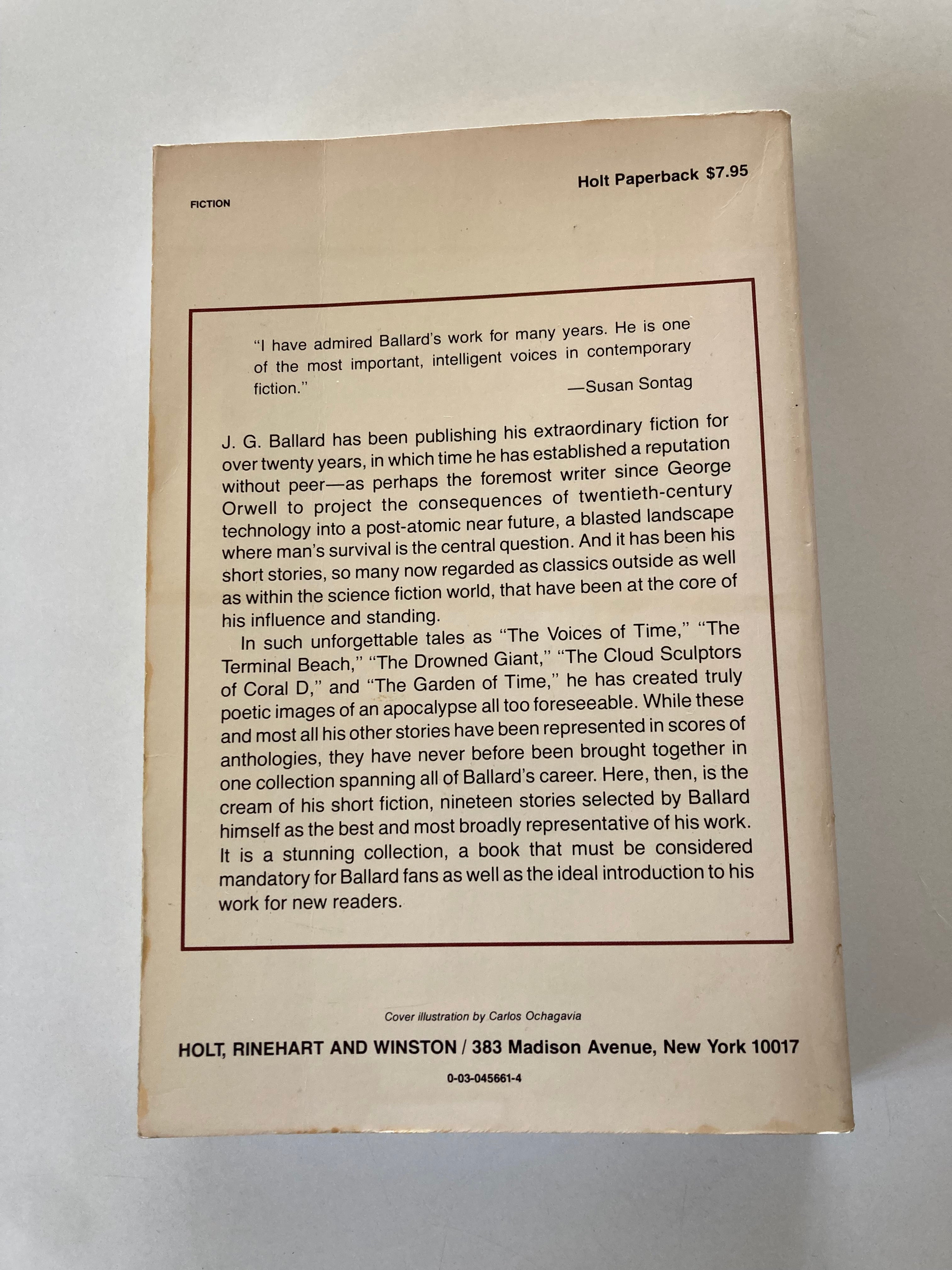 The Best Short Stories of J G Ballard Paperback Book Published in 1978