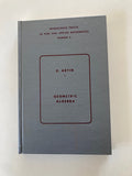 Geometric Algebra by E Artin Interscience Tracts First Edition Hardback Book 1966