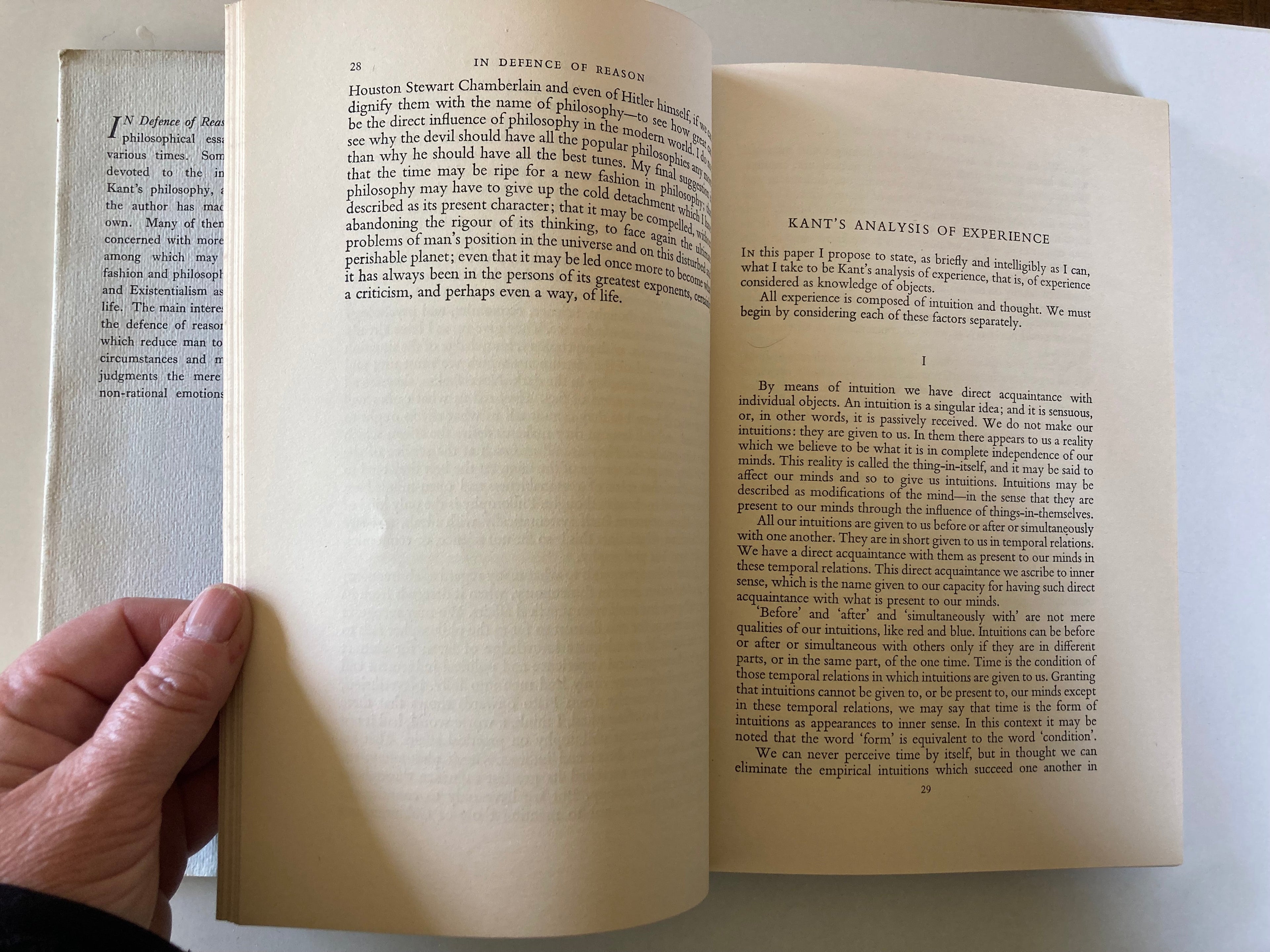 In Defence of Reason Senior Series H J Paton First Edition 1951