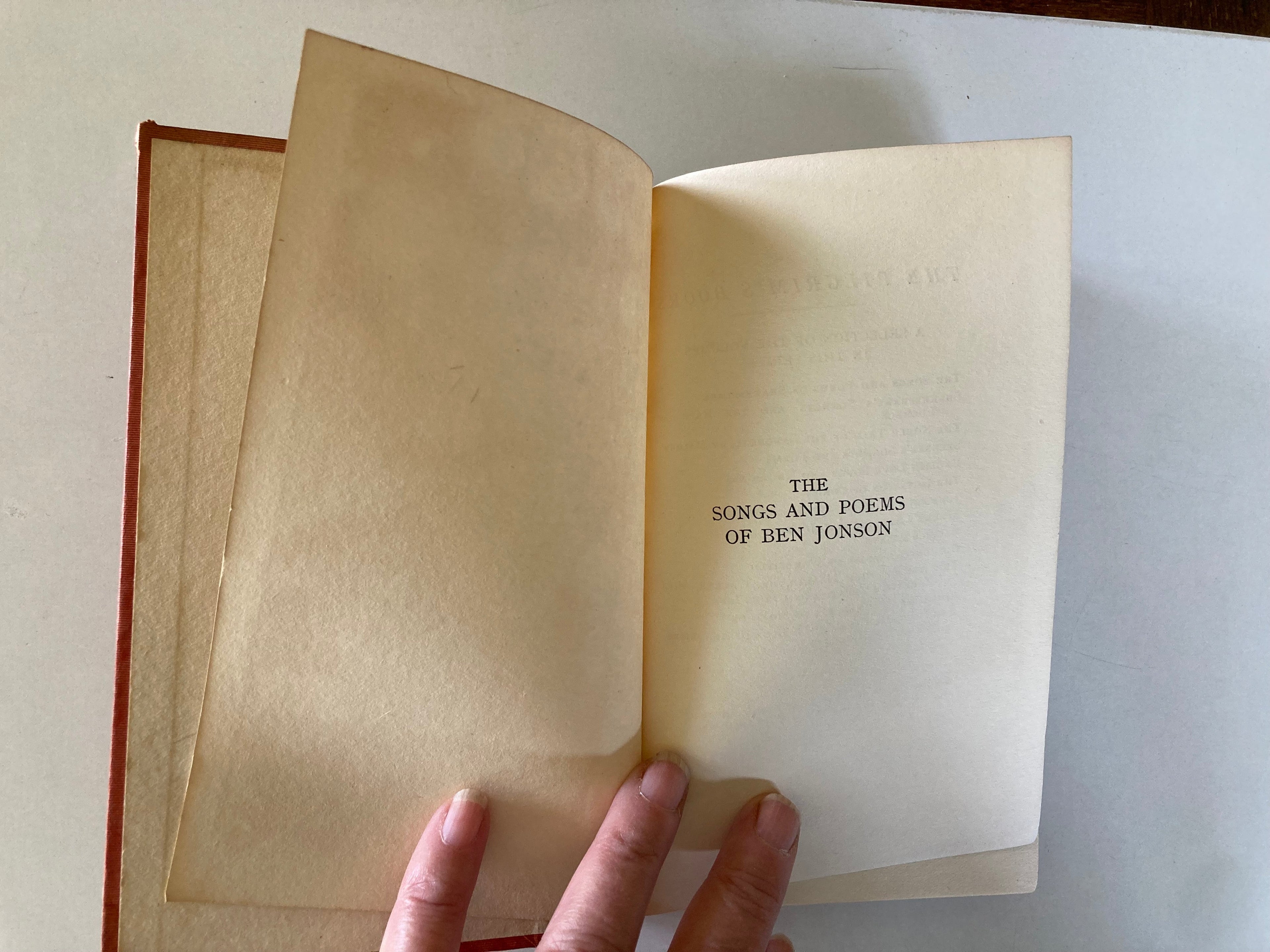 The Songs and Poems of Ben Jonson Philip Allan & Co 1924 Hardback Book