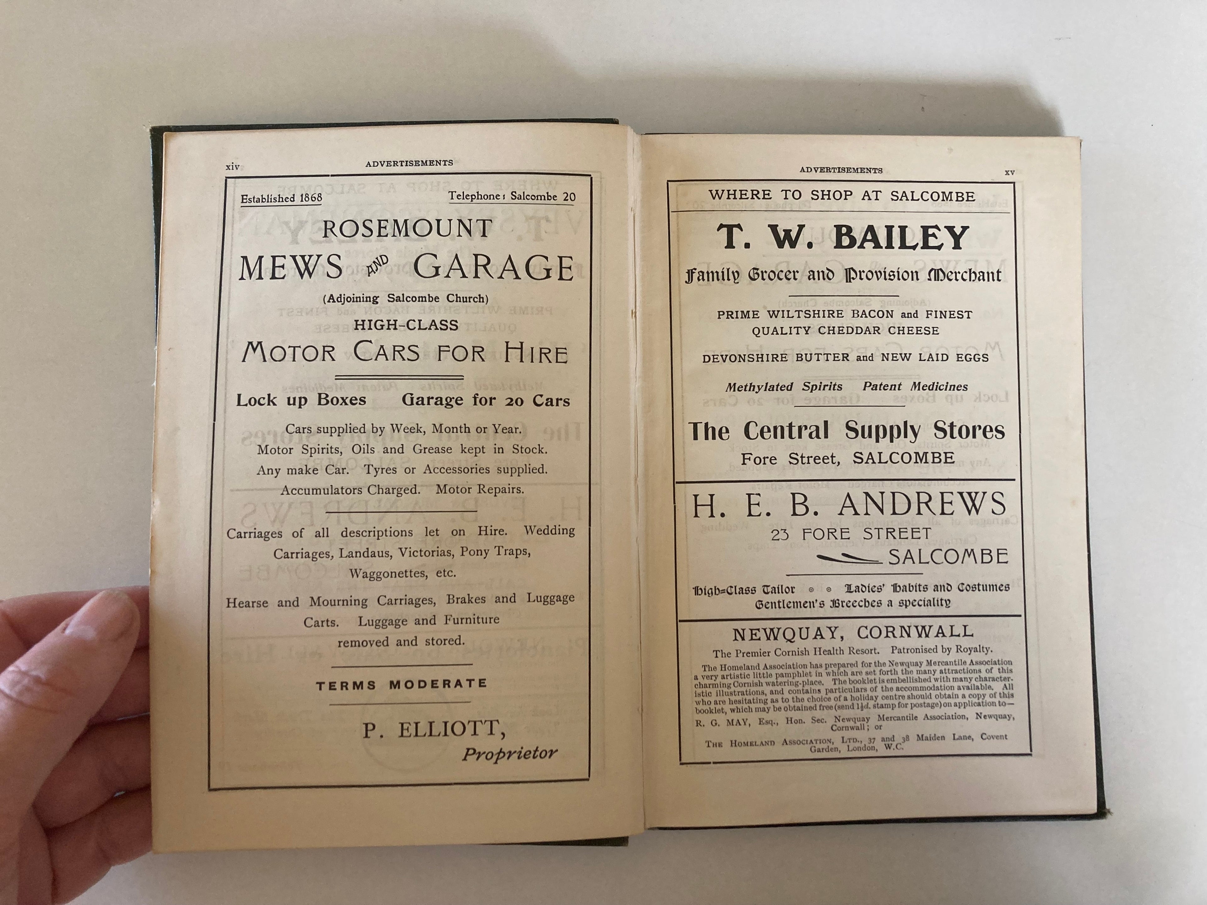 Kingsbridge Salcombe and the Kingsbridge Estuary Ordnance Map and Town Plans The Homeland Handbooks No 87