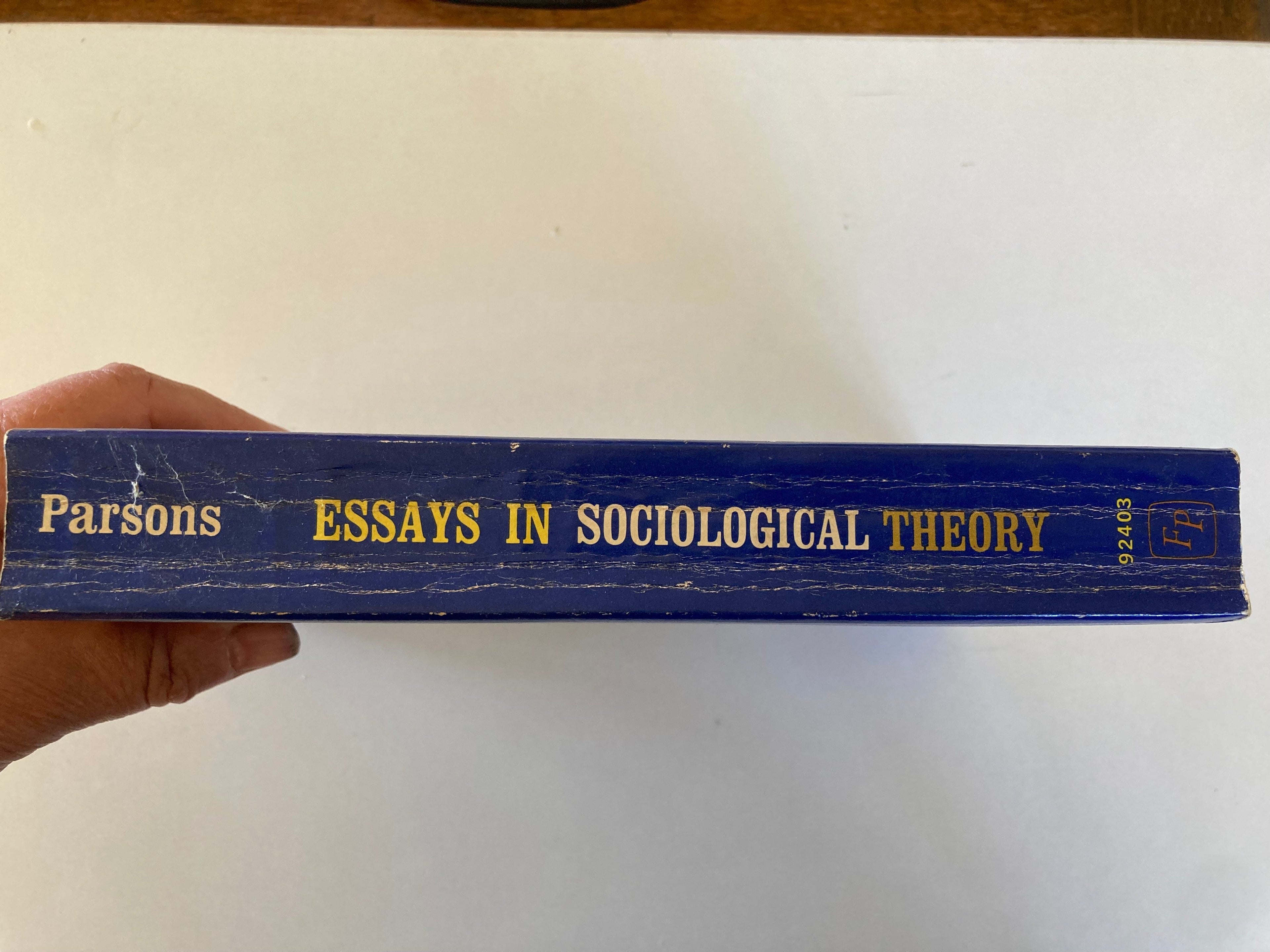 Talcott Parsons Essays in Sociological Theory Free Press Paperback Book from 1967