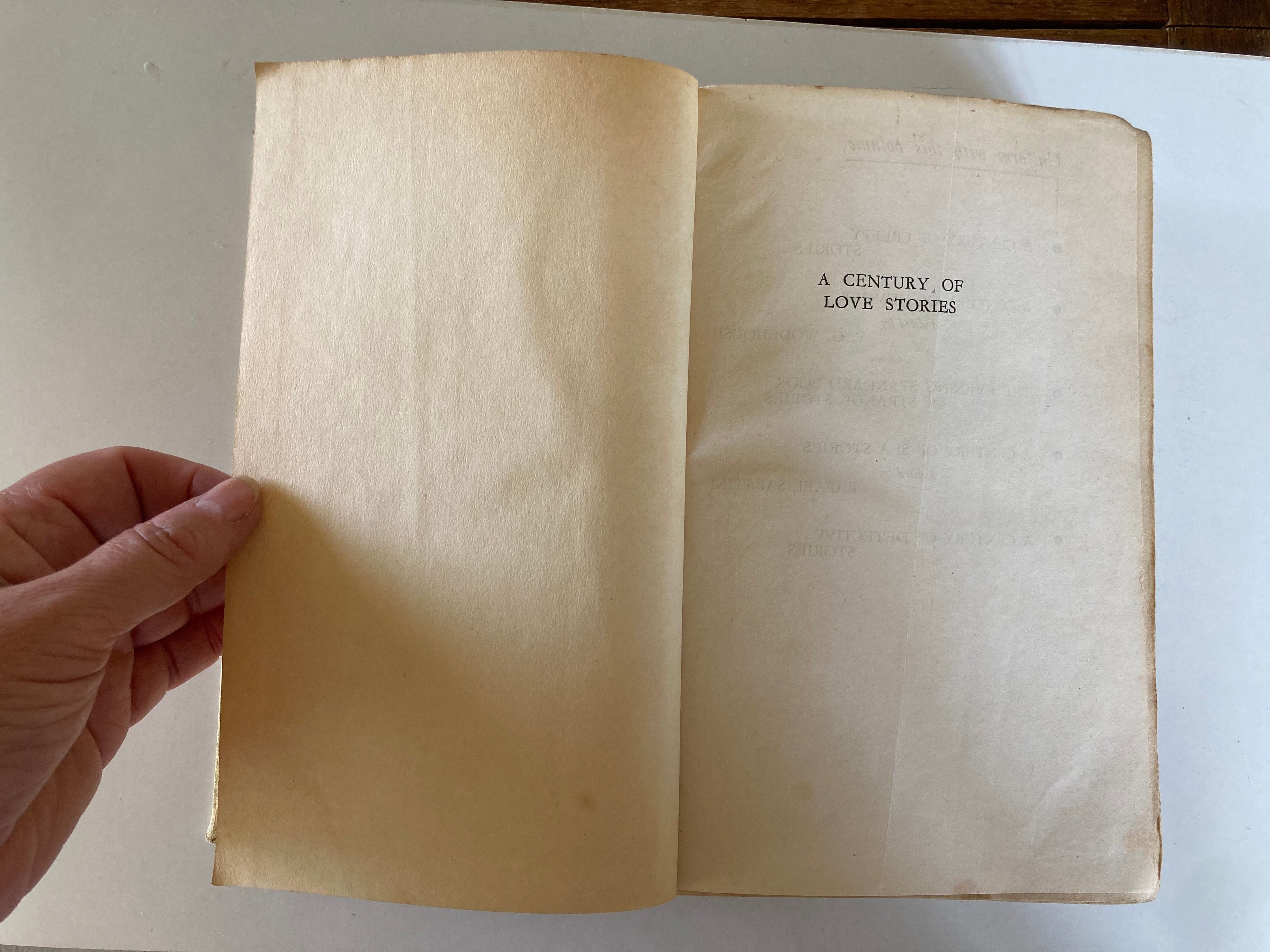 A Century of Love Stories Edited by Gilbert Frankau Published by Hutchinson & Co