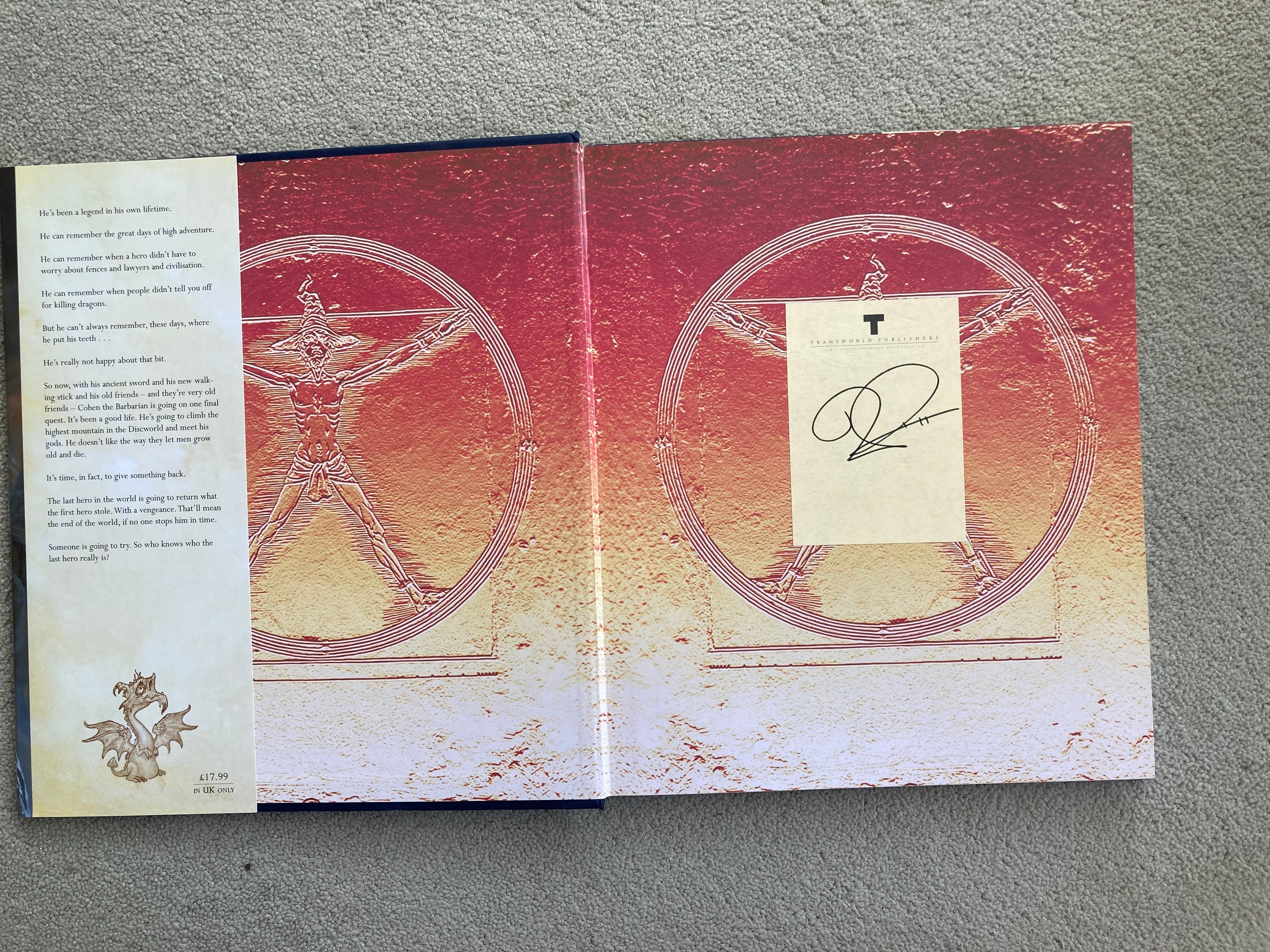 The Last Hero SIGNED by Terry Pratchett A Discworld Fable Illustrated by Paul Kidby First Edition 2001