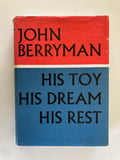John Berryman His Toy His Dream His Rest Hardback Book with Dustjacket First Edition 1969