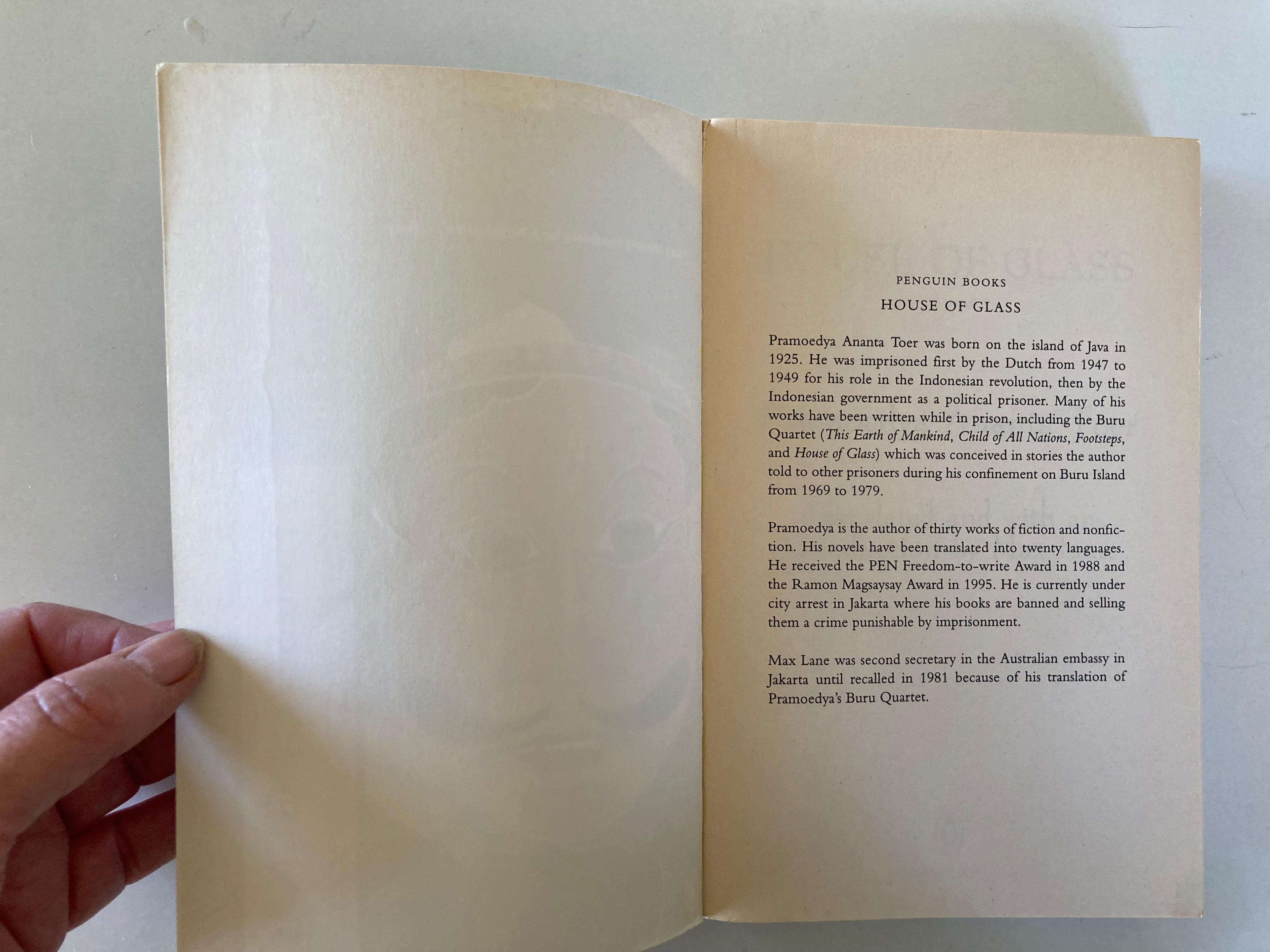 The Buru Quartet Pramoedya Ananta Toer Penguin Paperback Collection This Earth of Mankind