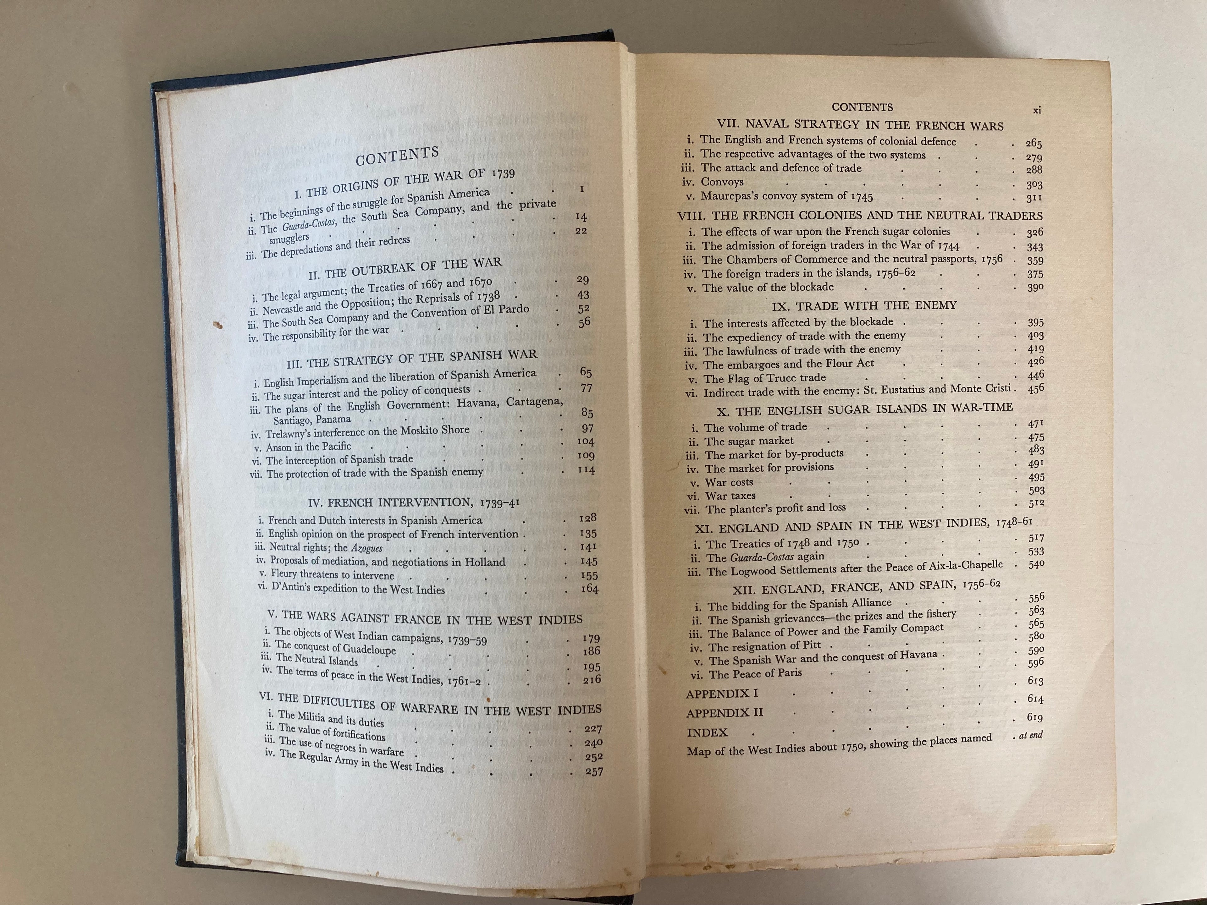 War & Trade in the West Indies 1739-1763 by Richard Pares in 1936 Oxford at The Clarendon Press