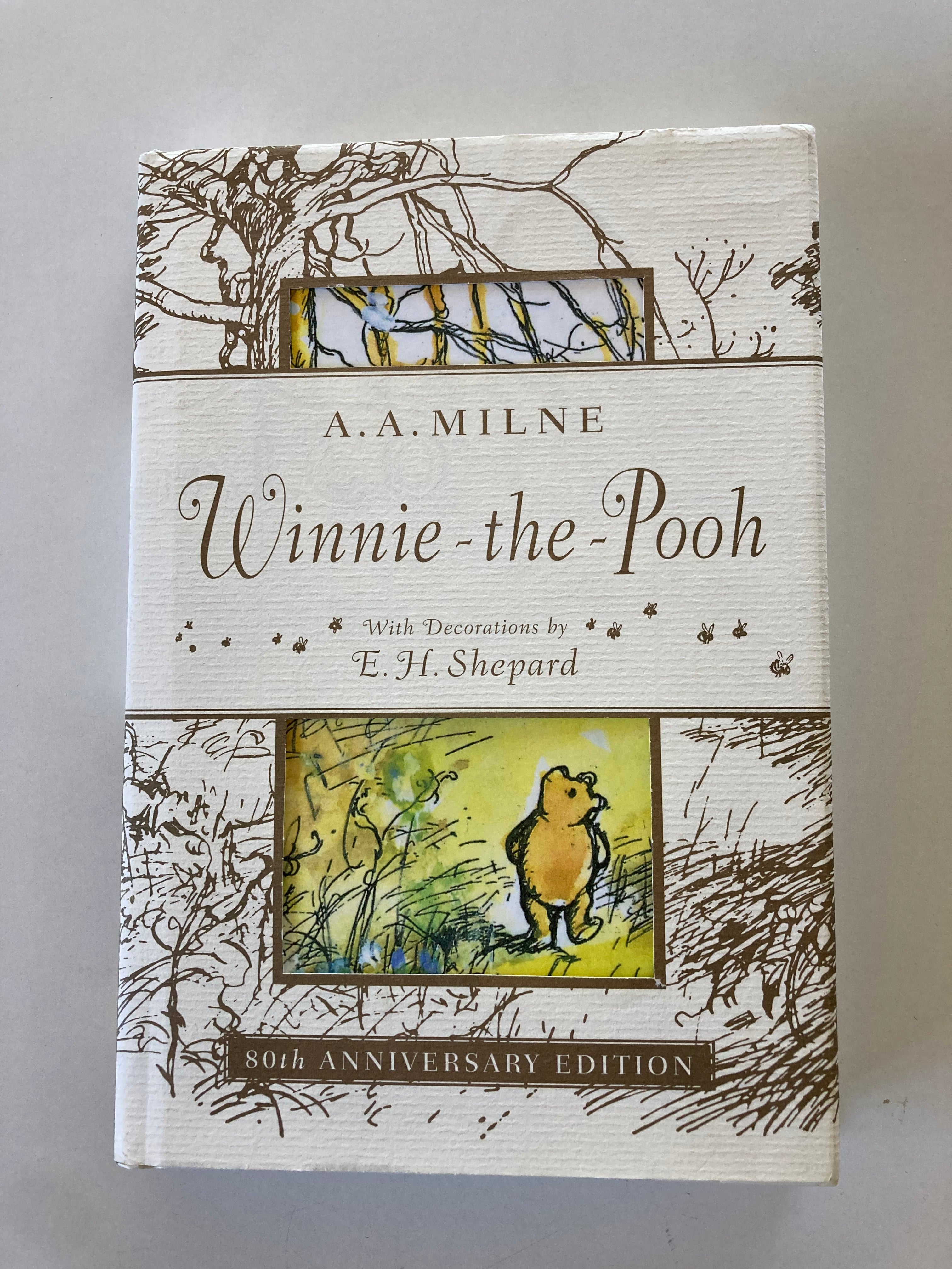 Winnie the Pooh A A Milne with Decorations by E H Shepard 80th Anniversary Edition with Swarovki Purchase Slip