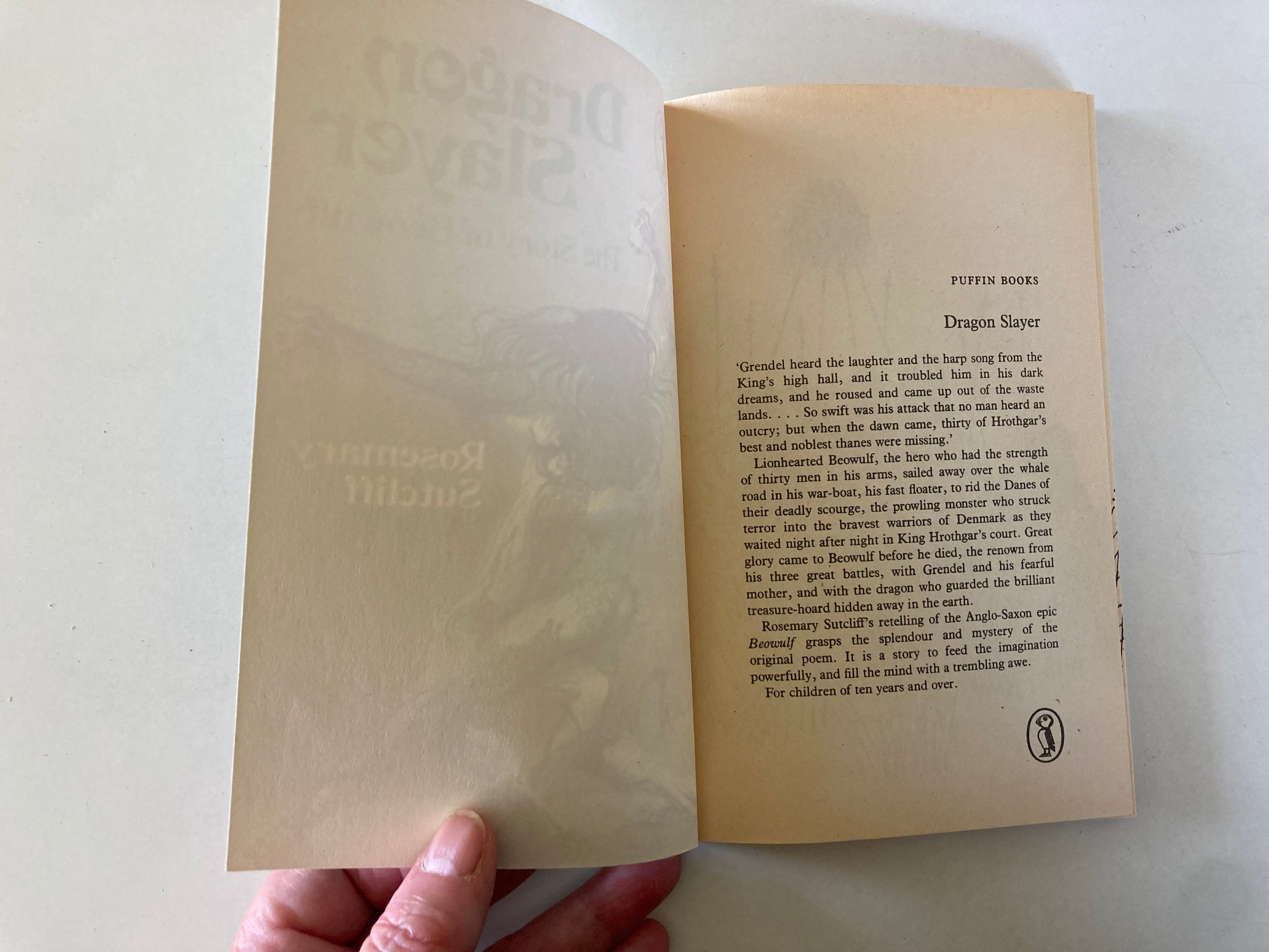 Dragon Slayer The Story of Beowulf by Rosemary Sutcliff with Illustrations by Charles Keeping 1984 Paperback