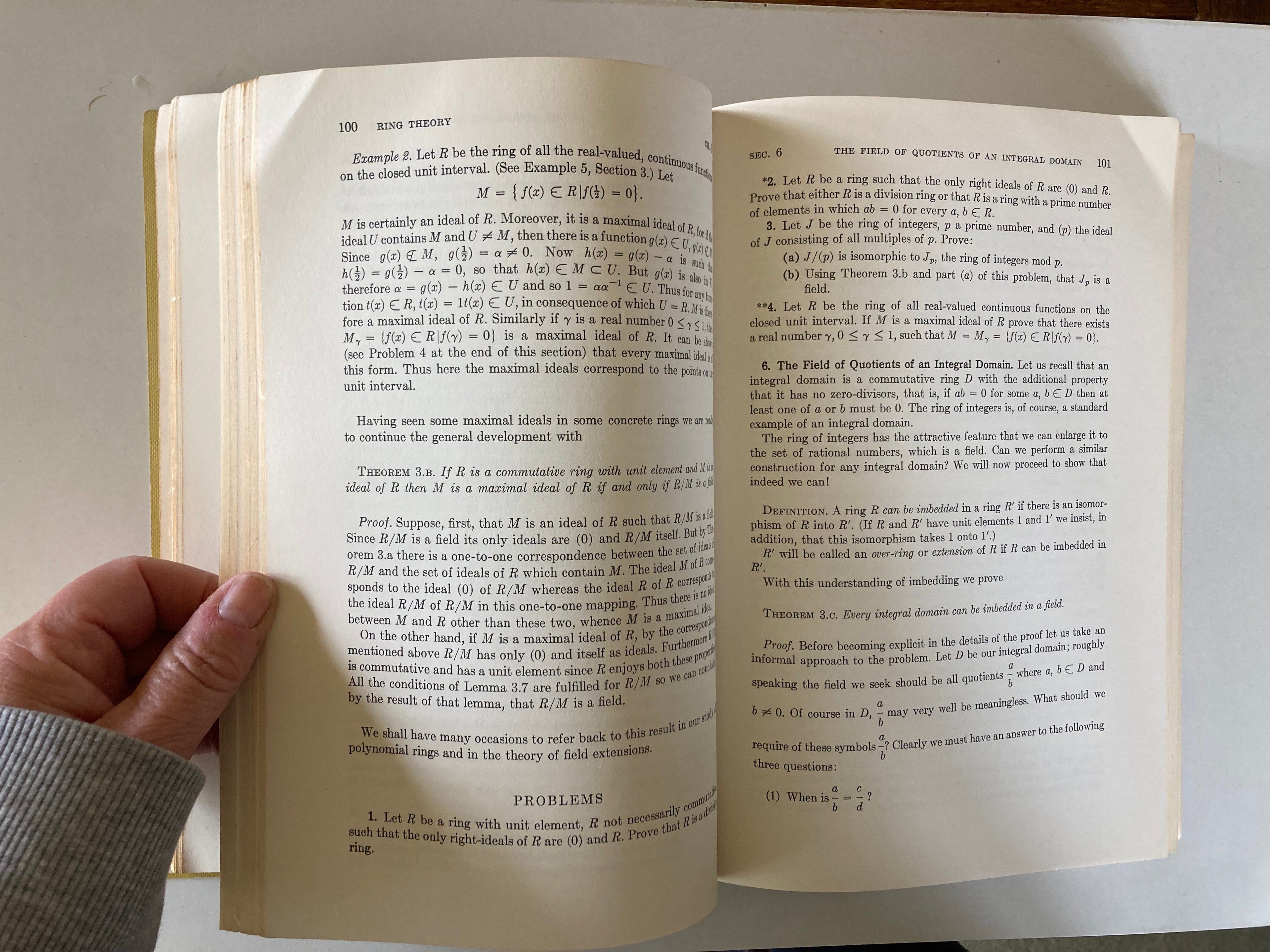 Topics in Algebra by I N Herstein First Edition Paperback from 1964